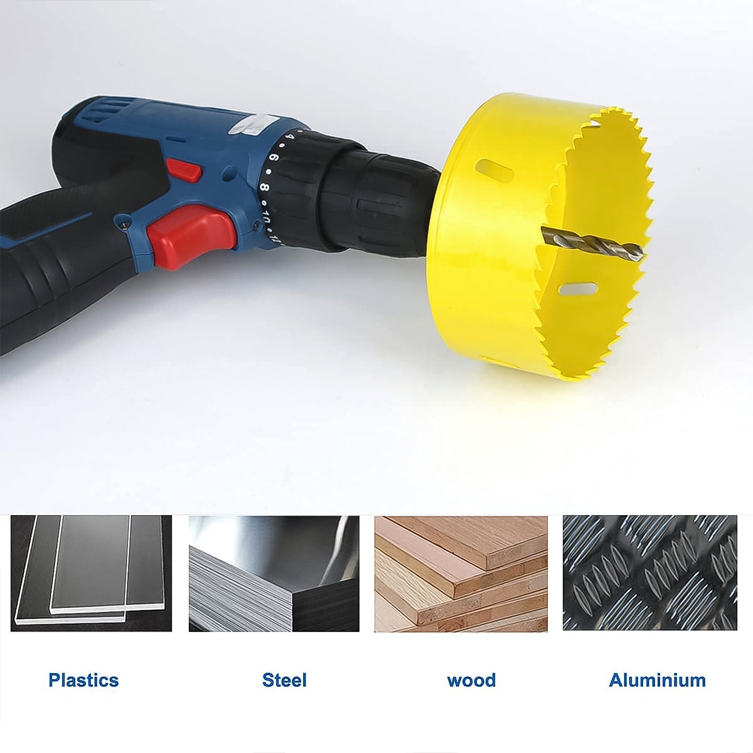 Door Lock Installation (22mmx150mm) Hole Saw Kit (1 Set) Variety Bazaar