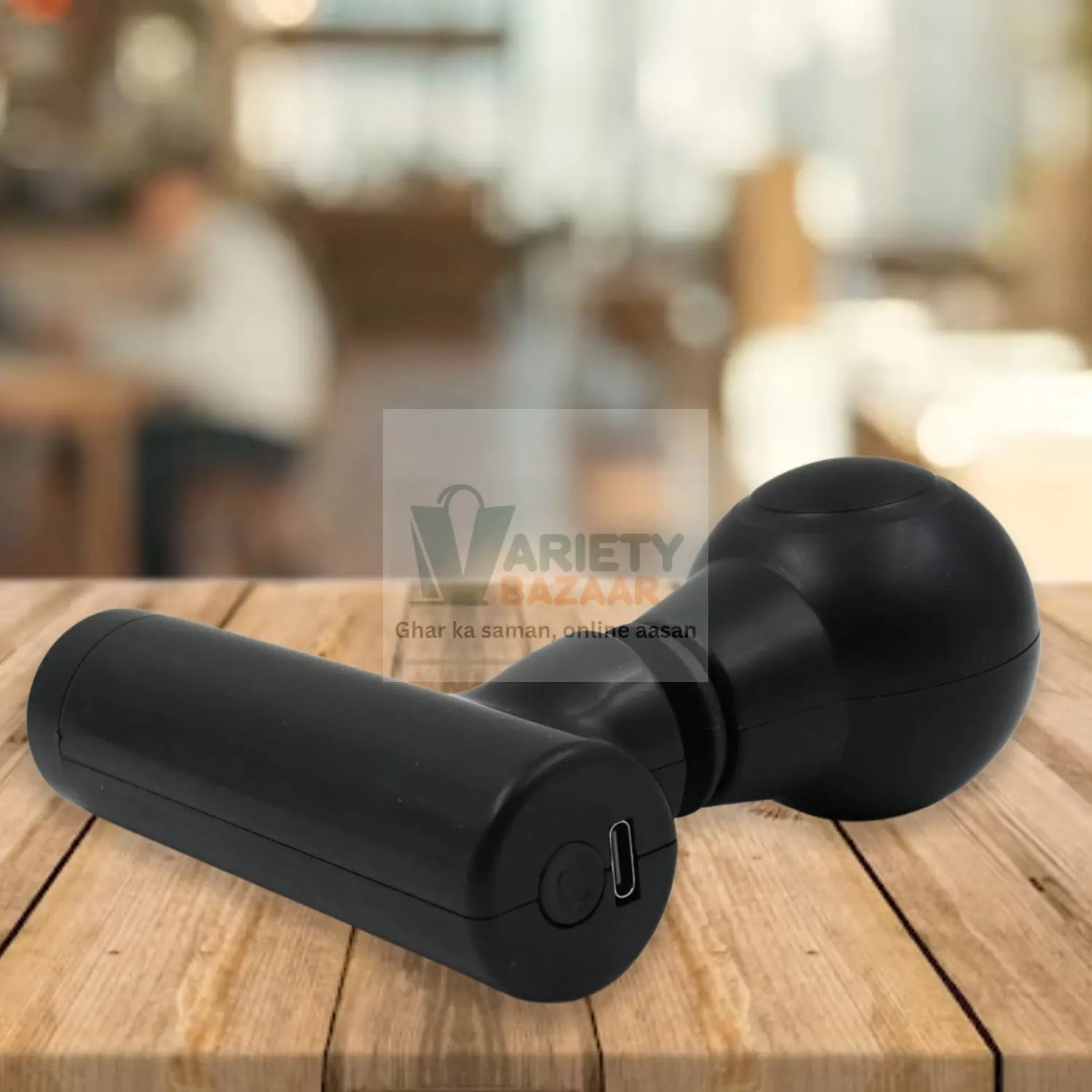 12673 Black Mini Pocket Size Massager, Full Body Massager, Cordless One Button Operation for Body Pain & Relaxation Travel Sahayak