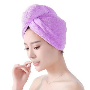 Quick Turban Hair-Drying Absorbent Microfiber Towel / Dry Shower Caps, Hair accessories Variety Bazaar