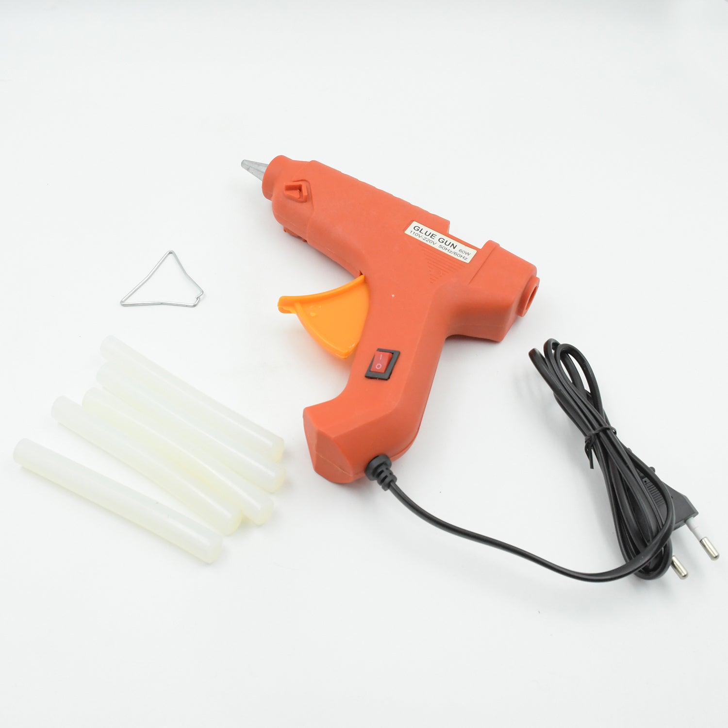 Professional 60 Watt Hot Melt Glue Gun with 5 Glue Sticks & On/Off Switch Variety Bazaar