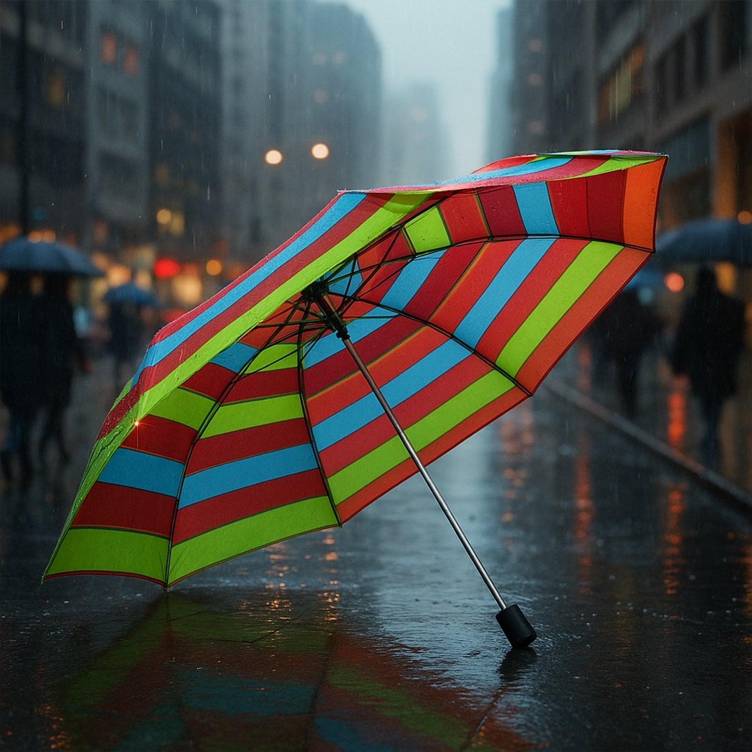 3-Fold Sun & Rain Protective Solid Foldable Umbrella, (1 Pc / Mix Design) Variety Bazaar