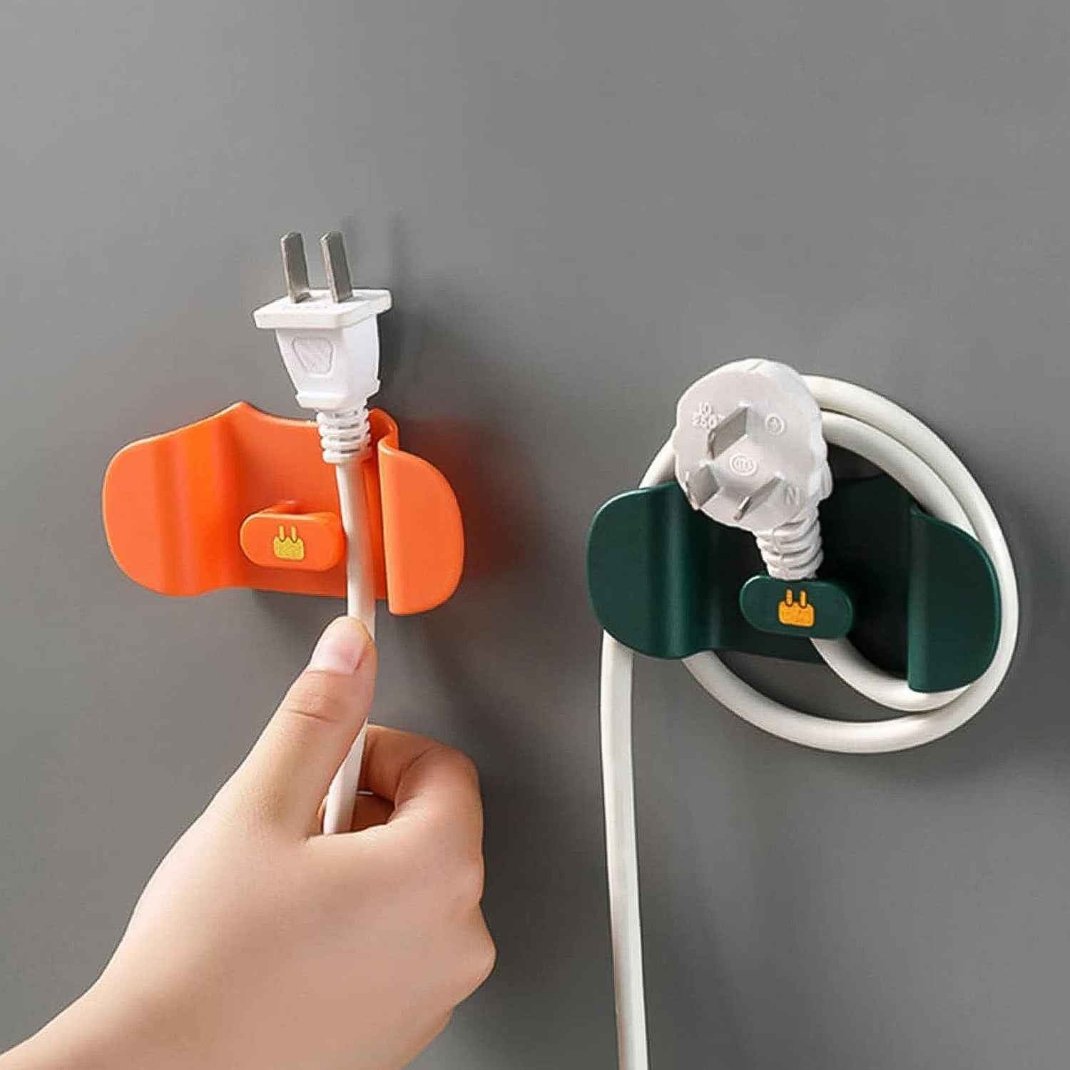 Wall Mounted Plug Holder Hook (1 Pc)