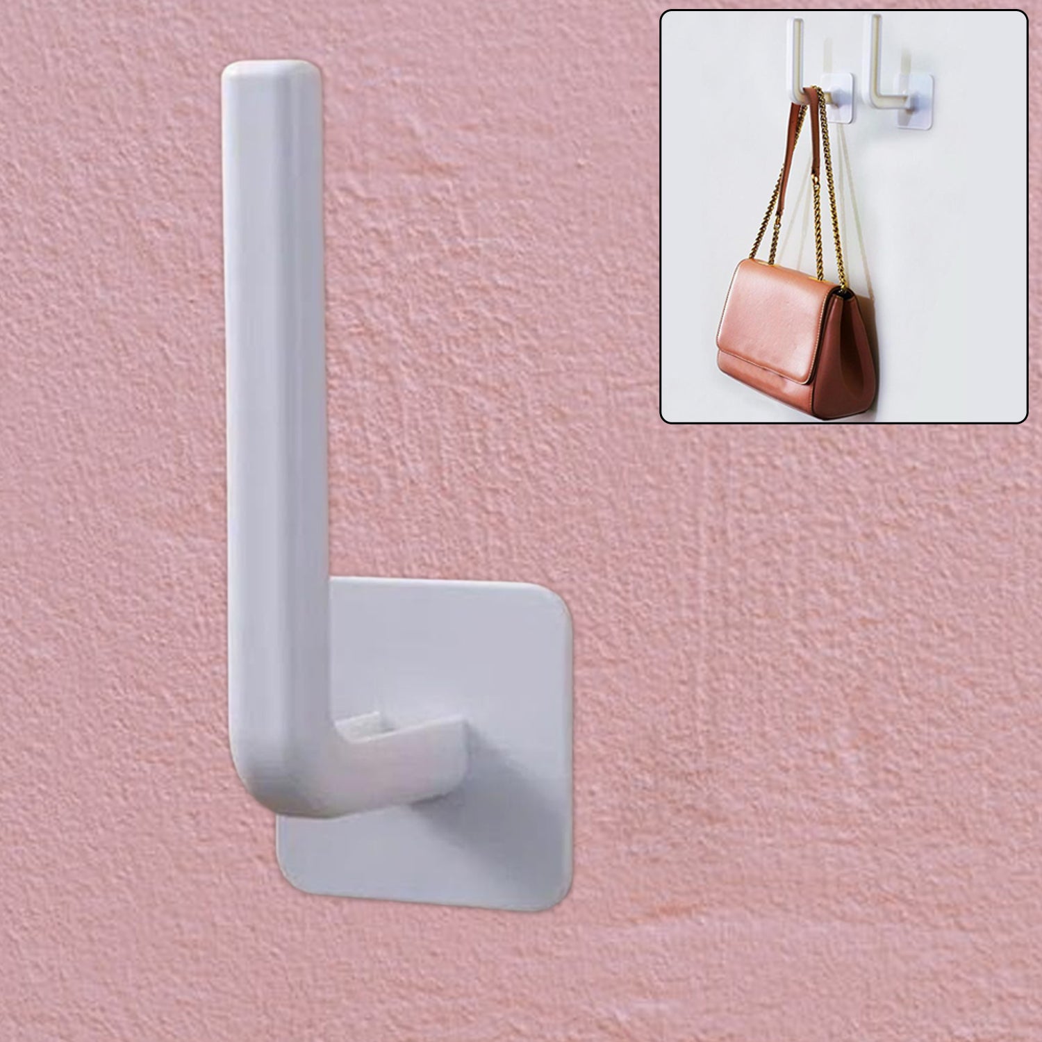 Multipurpose Shelf Organizer, Hanging Storage Rack (2 Pc Set With 2 Adhesive hook) Variety Bazaar