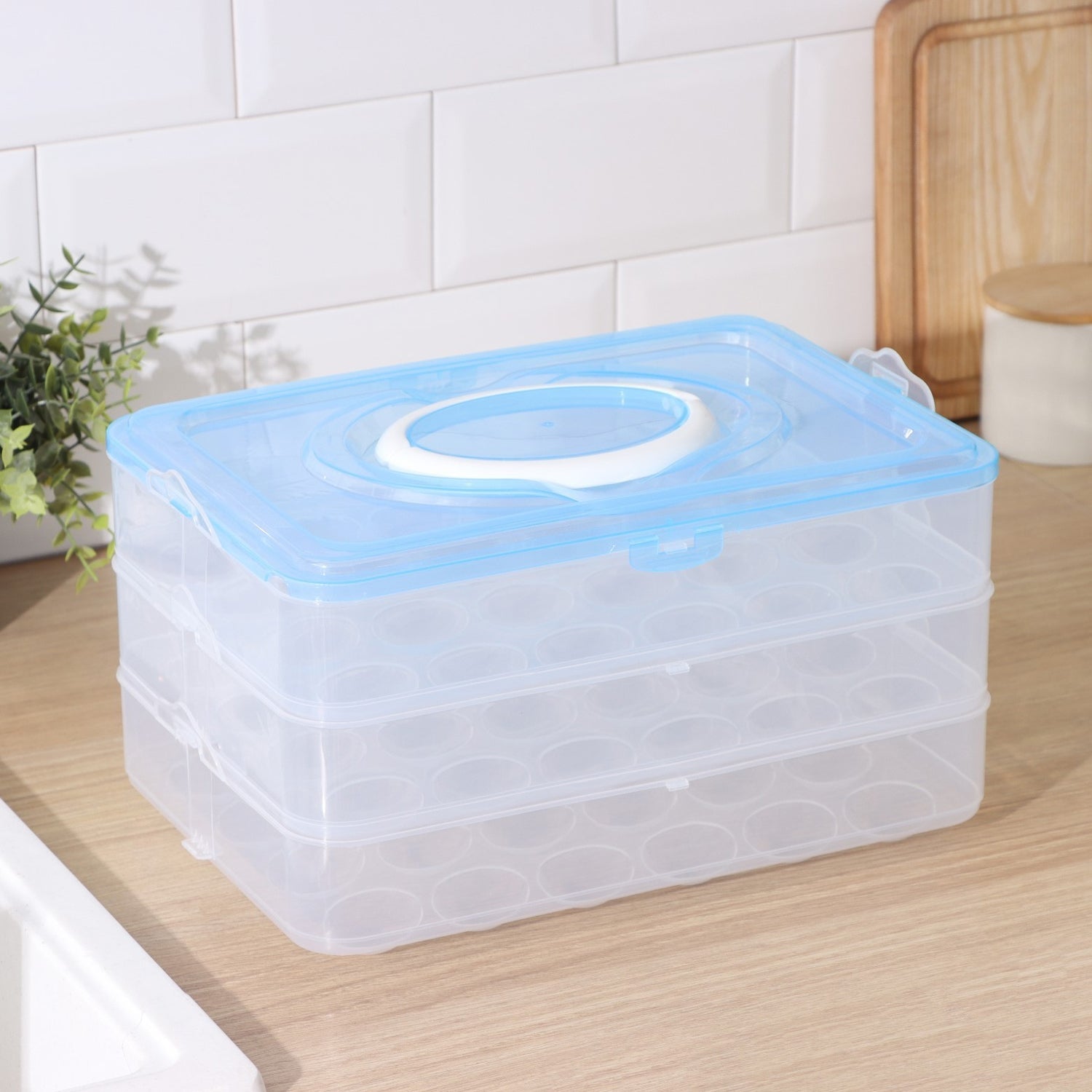 3-Layer Plastic Refrigerator Egg Storage Box (36 Grid) Variety Bazaar