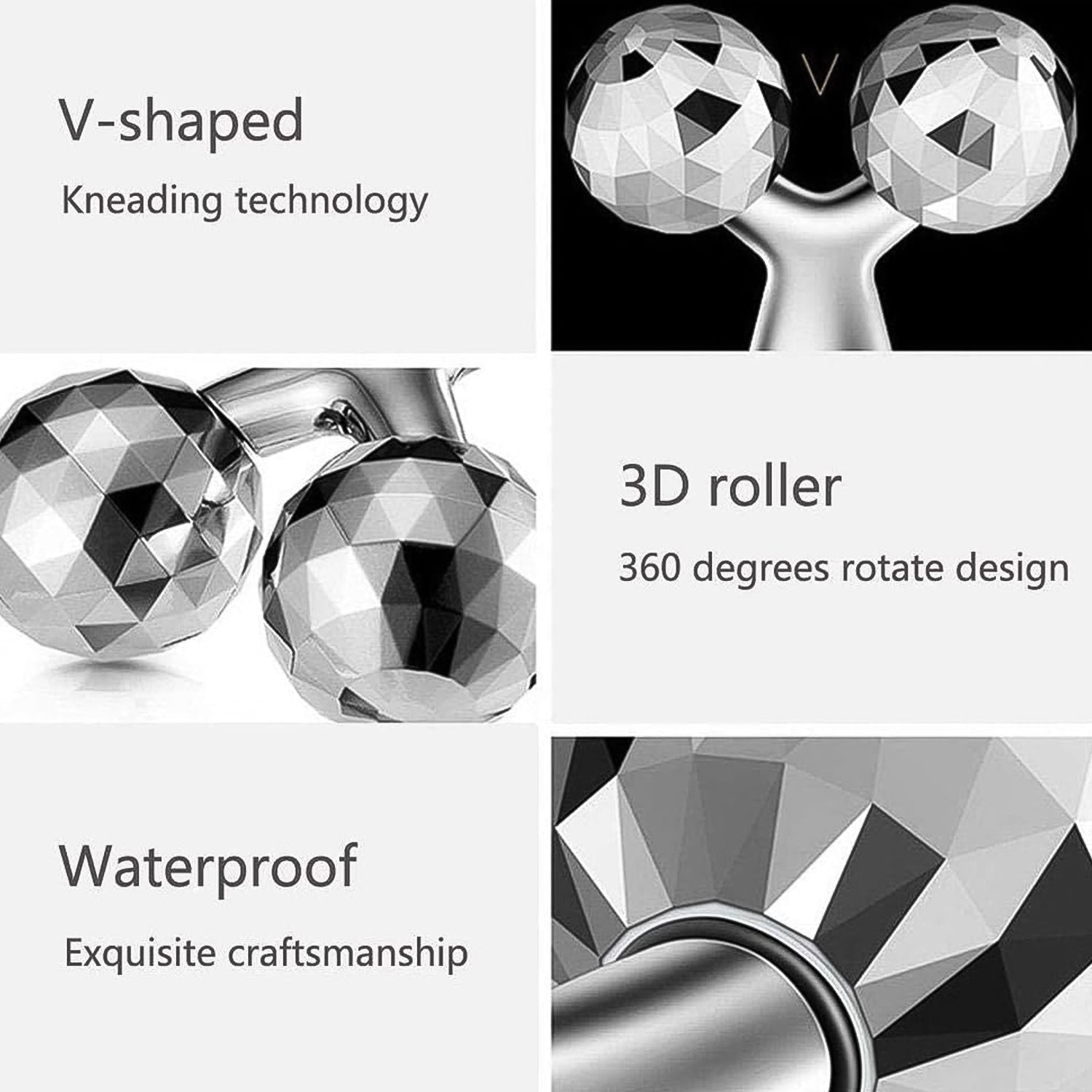 Handheld 3D Roller Face and Body Massager Variety Bazaar