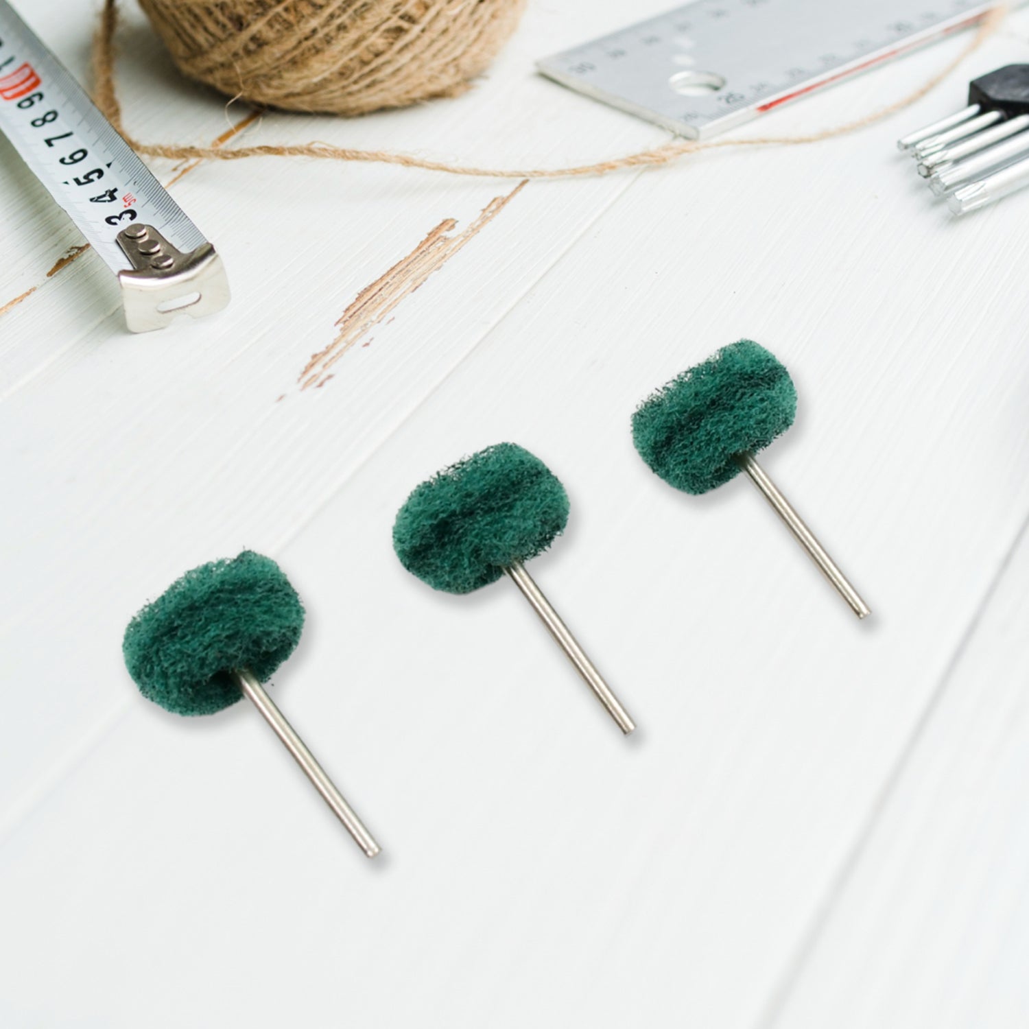 Abrasive Buffing Polishing Wheel Set (3 Pcs) Variety Bazaar