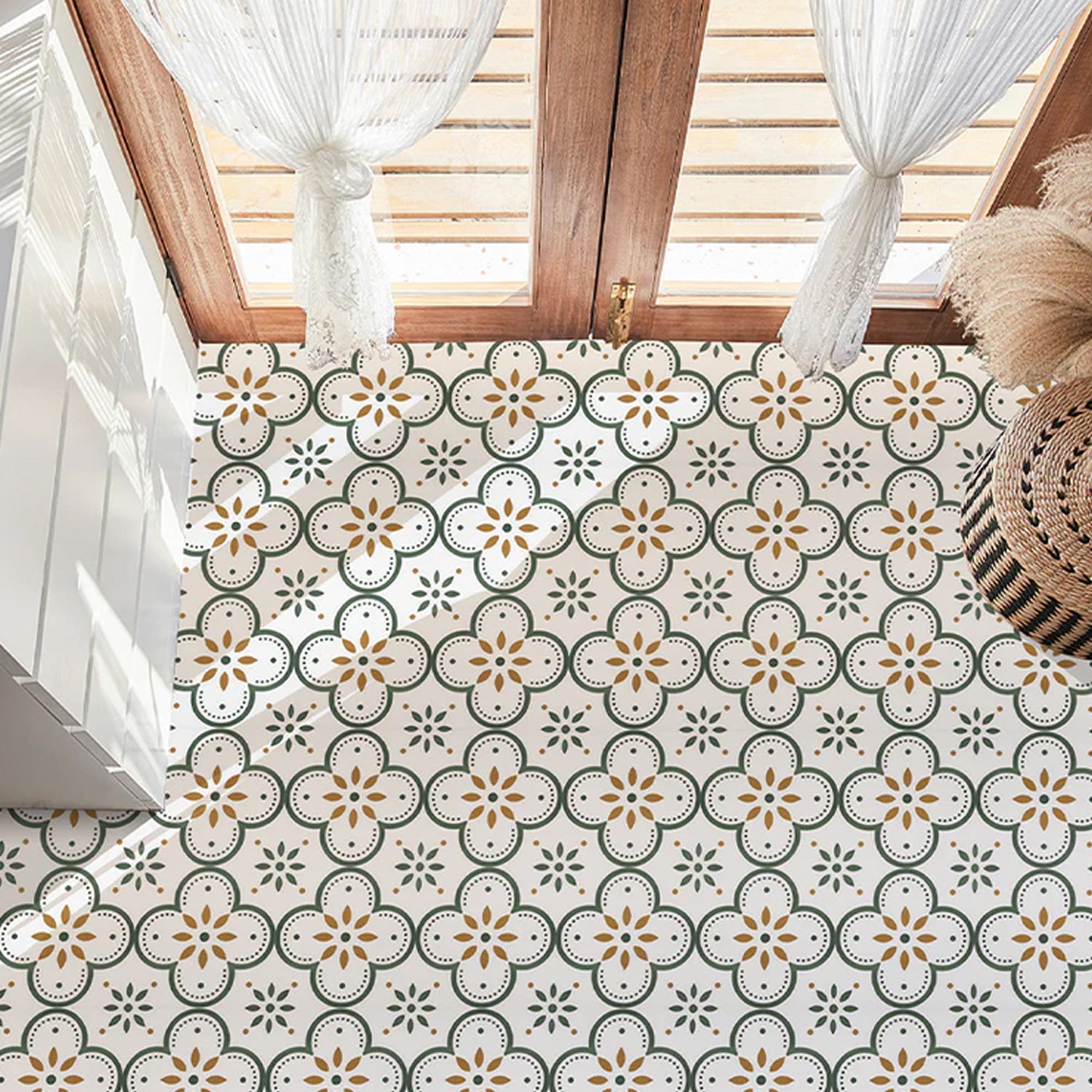 Peel and Stick Floor Tiles Kitchen / Bathroom Backsplash Sticker Detachable Waterproof DIY Tile Stickers for Wall Decoration Tiles Home Decoration (8x8 Inch / 10 Pcs Set) Variety Bazaar