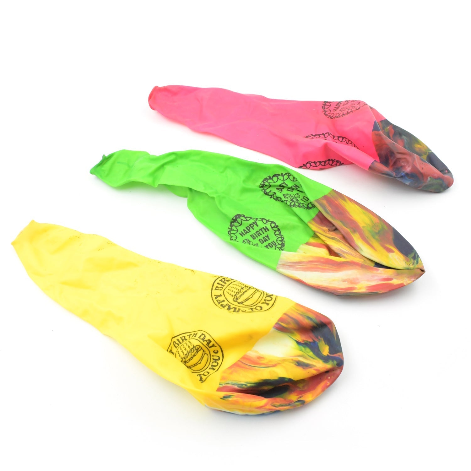 Big Size Balloons Kinds of Rainbow Party Latex Balloons for Birthday / Anniversary / Valentine's / Wedding / Engagement Party Decoration Multicolor (3 Pcs Set Variety Bazaar