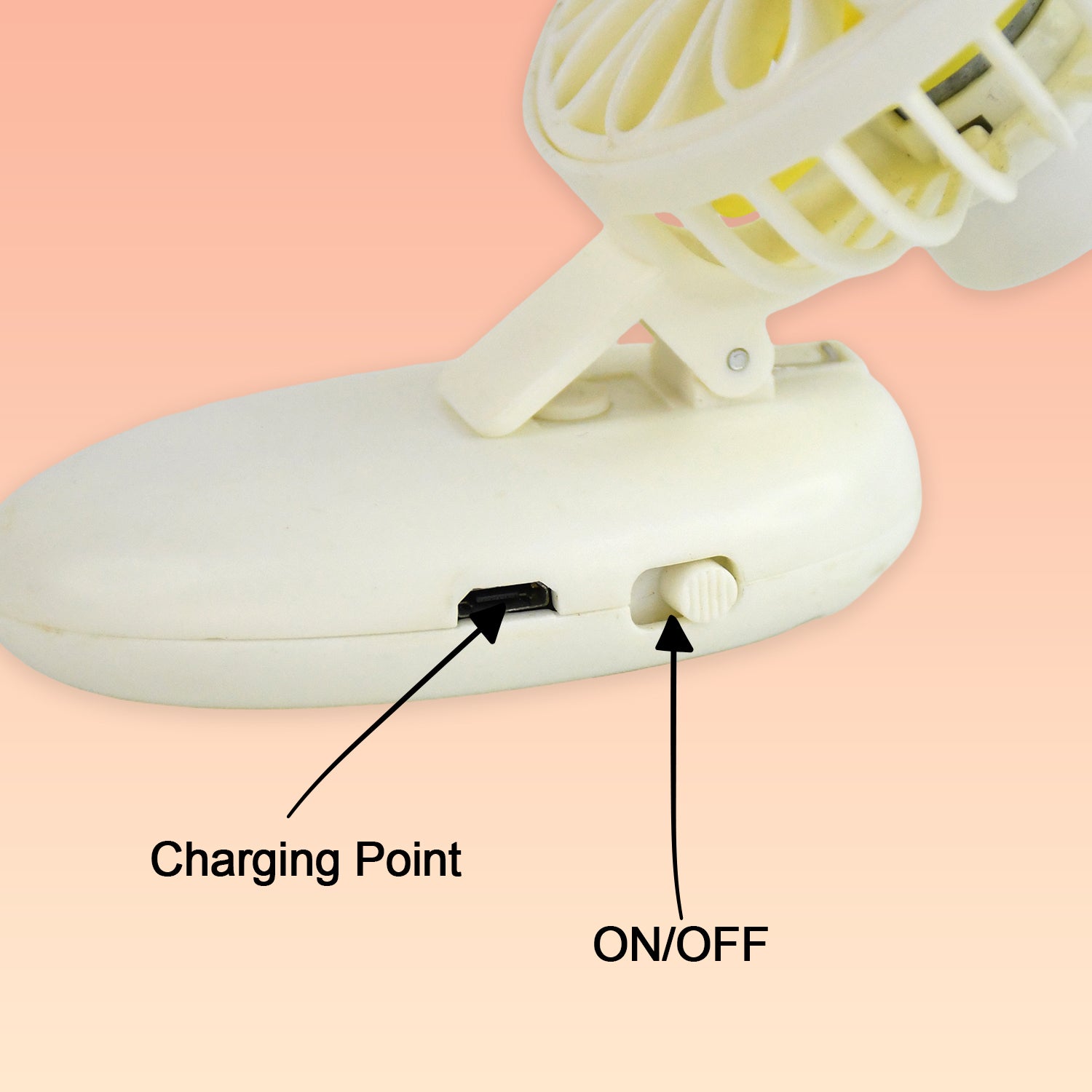 Mini USB Handheld Fan, Portable Rechargeable Mini Fan for Home, Office, Travel and Outdoor Use (1 Pc) Variety Bazaar