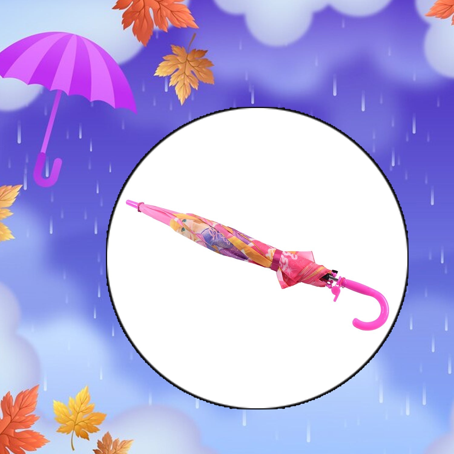 3 Fold Manual Open Umbrella | Windproof, Sunproof & Rainproof with Sturdy Steel Shaft | Easy to Hold & Carry | Umbrella for Women, Men & Kids (1 Pc) Variety Bazaar