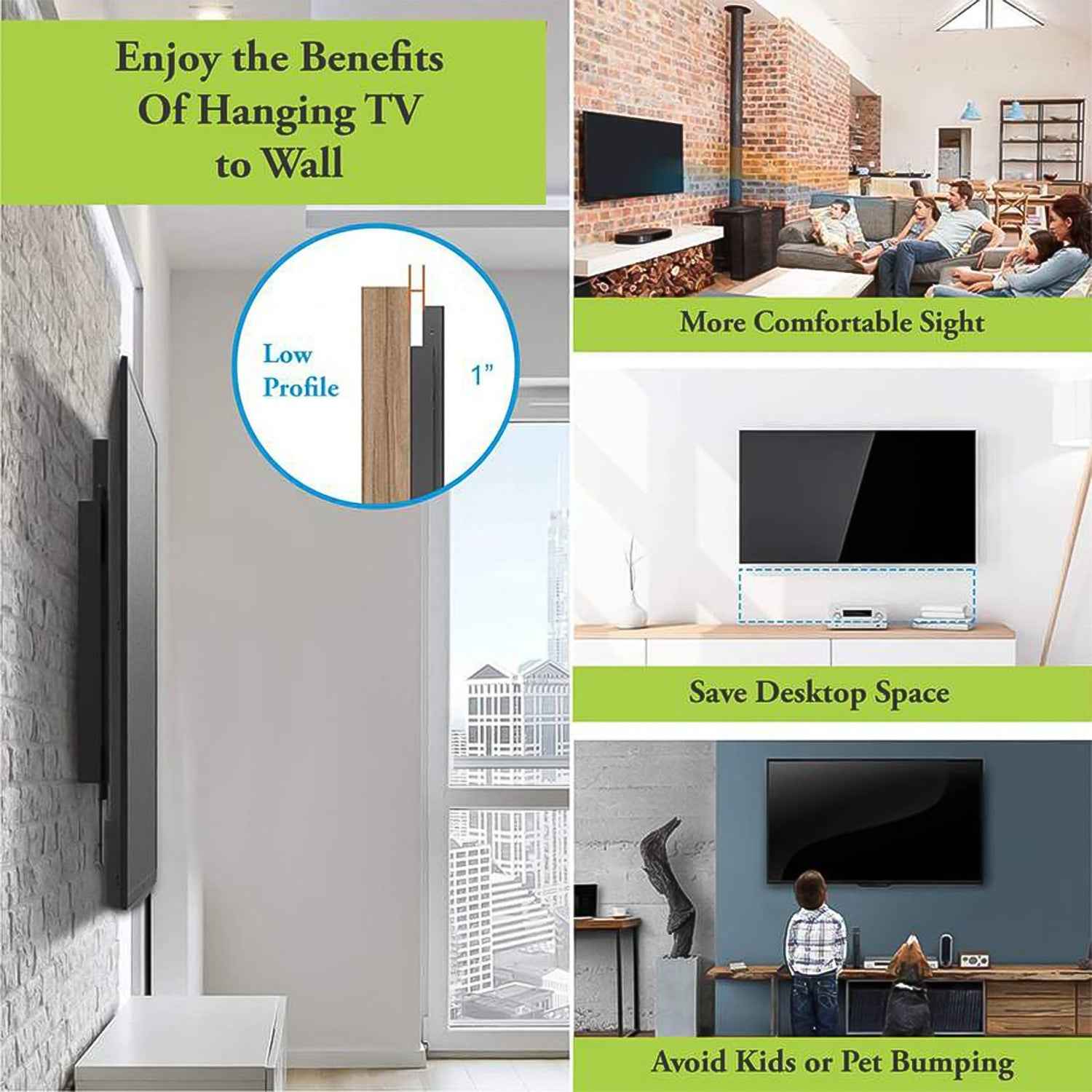 Universal Heavy Duty Adjustable Metal LED LCD TV Wall Mount Bracket