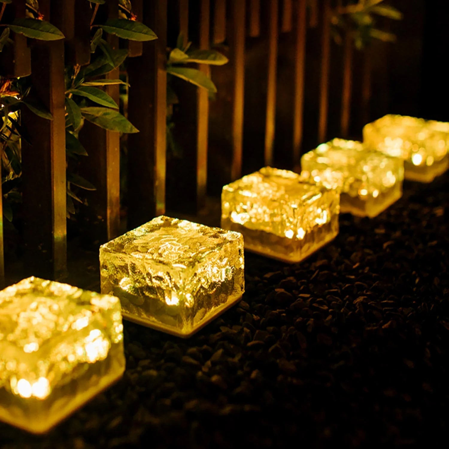 Solar Ice Cube Garden Light for Pathways & Christmas Decor Variety Bazaar