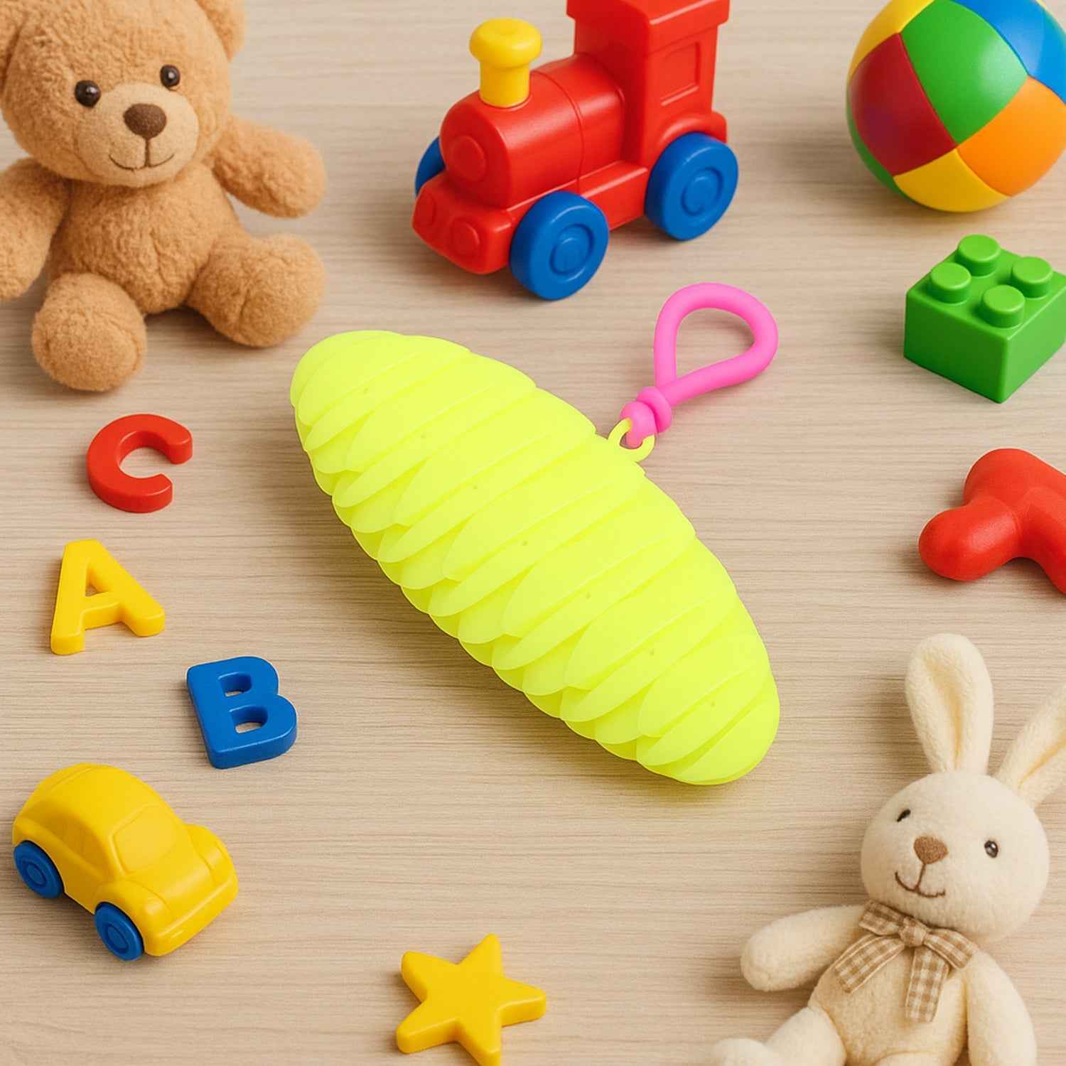 Flexible plastic Worm Fidget Toy (1 Pc)