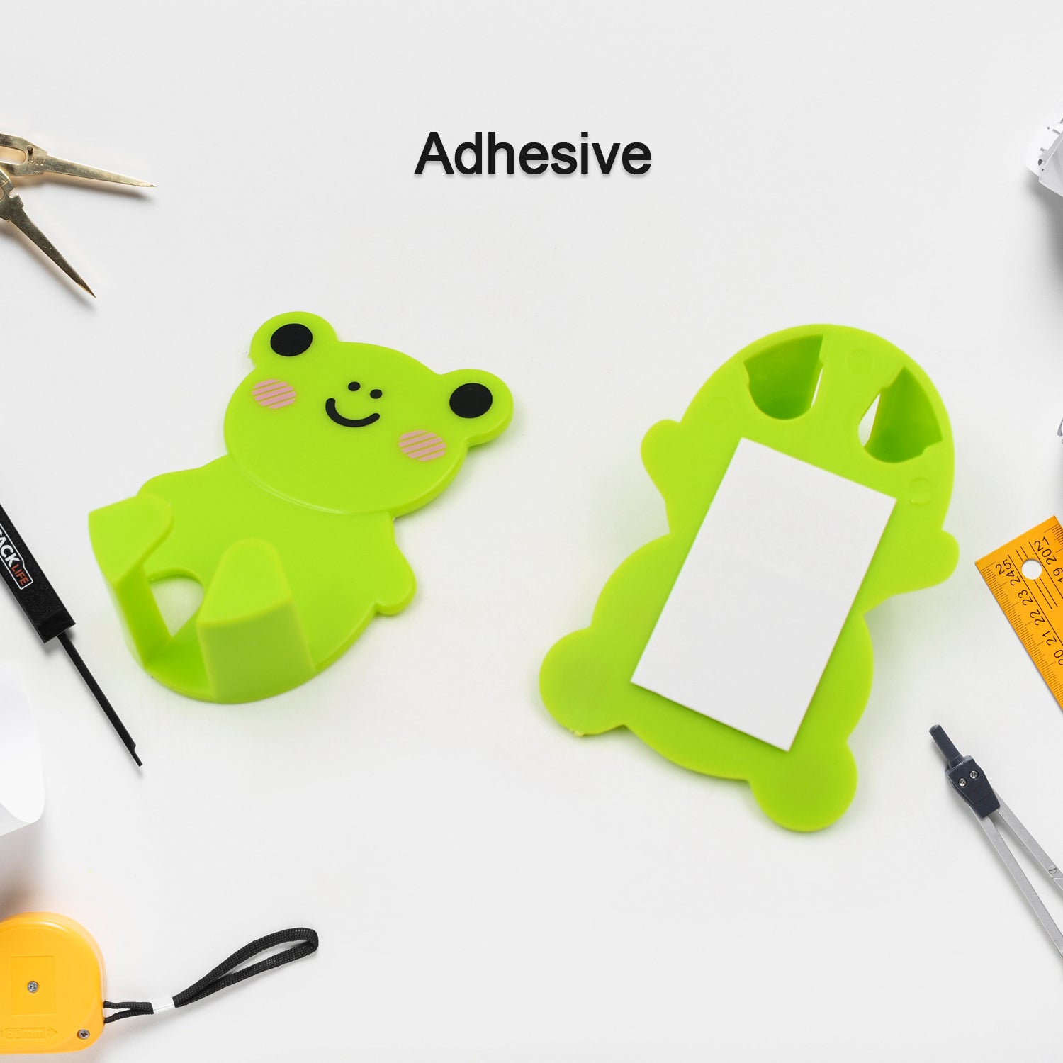 Plastic Adhesive Cable & Socket Holder – 2-Piece Set for Office, Home & Restaurant Variety Bazaar