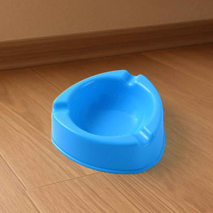 Oblivion Durable Plastic Ashtray with Wide Bowl and Triple Cigarette Holder Slots (1 Pc)
