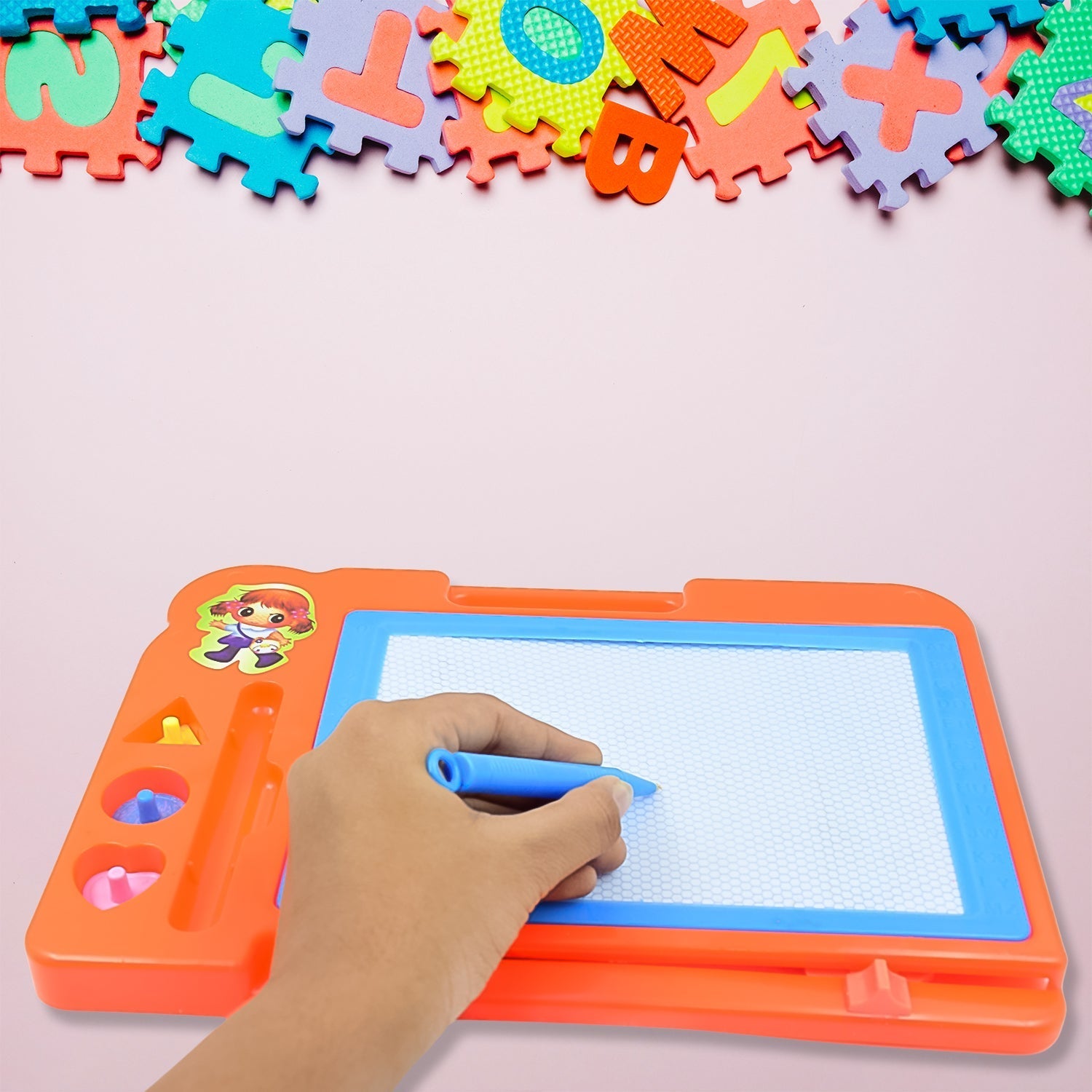 Magnetic Slate Sketch Pad / Board for Kids (1 Pc / 27 × 19 Cm) Variety Bazaar