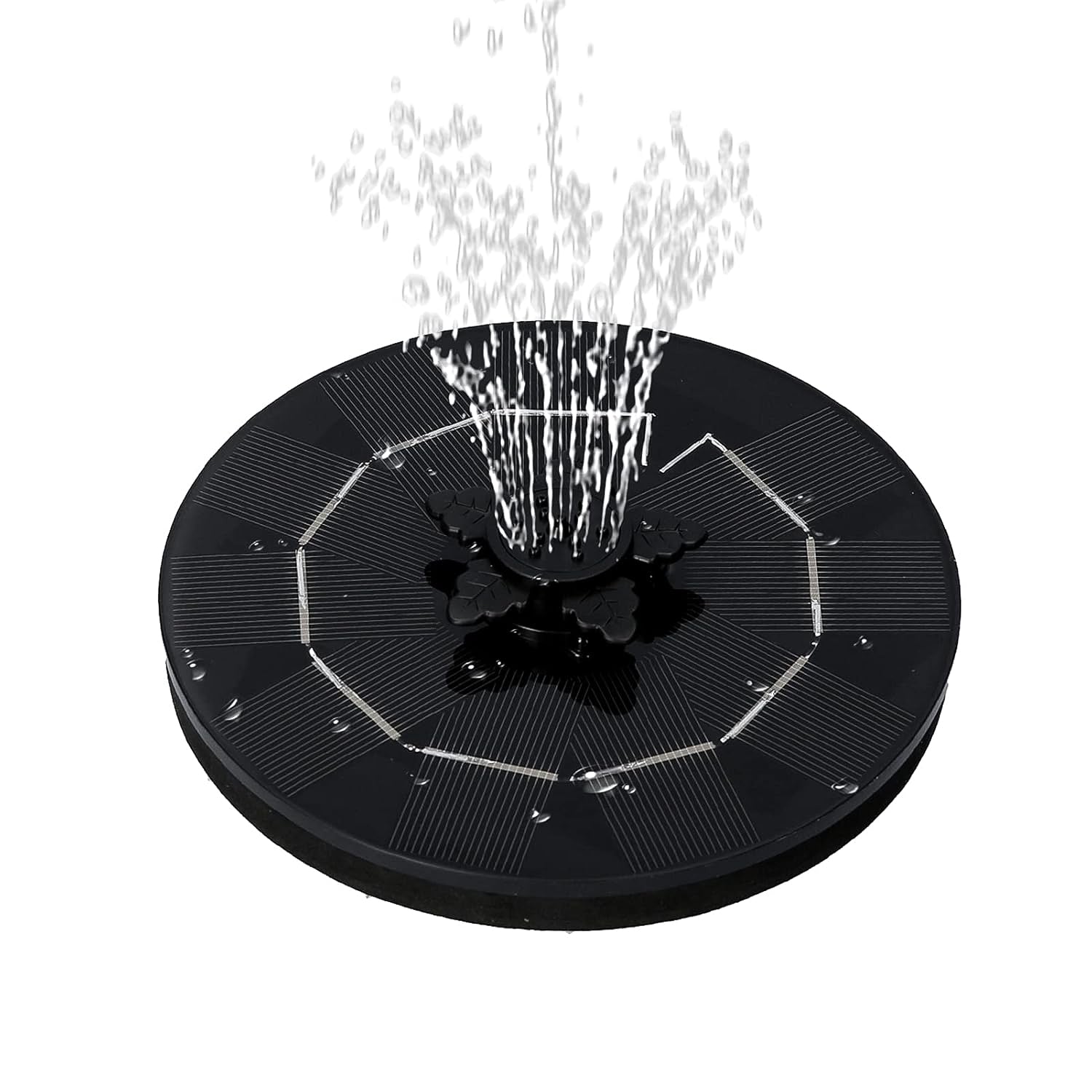 Fast Fountain by Pocket Hose - Solar-Powered - Instantly Adds a Water Feature Virtually Anywhere - 5 Spray Modes - No Installation or Batteries Required - Great for Bird Baths, Pools, Pond & More (1 Pc) Variety Bazaar
