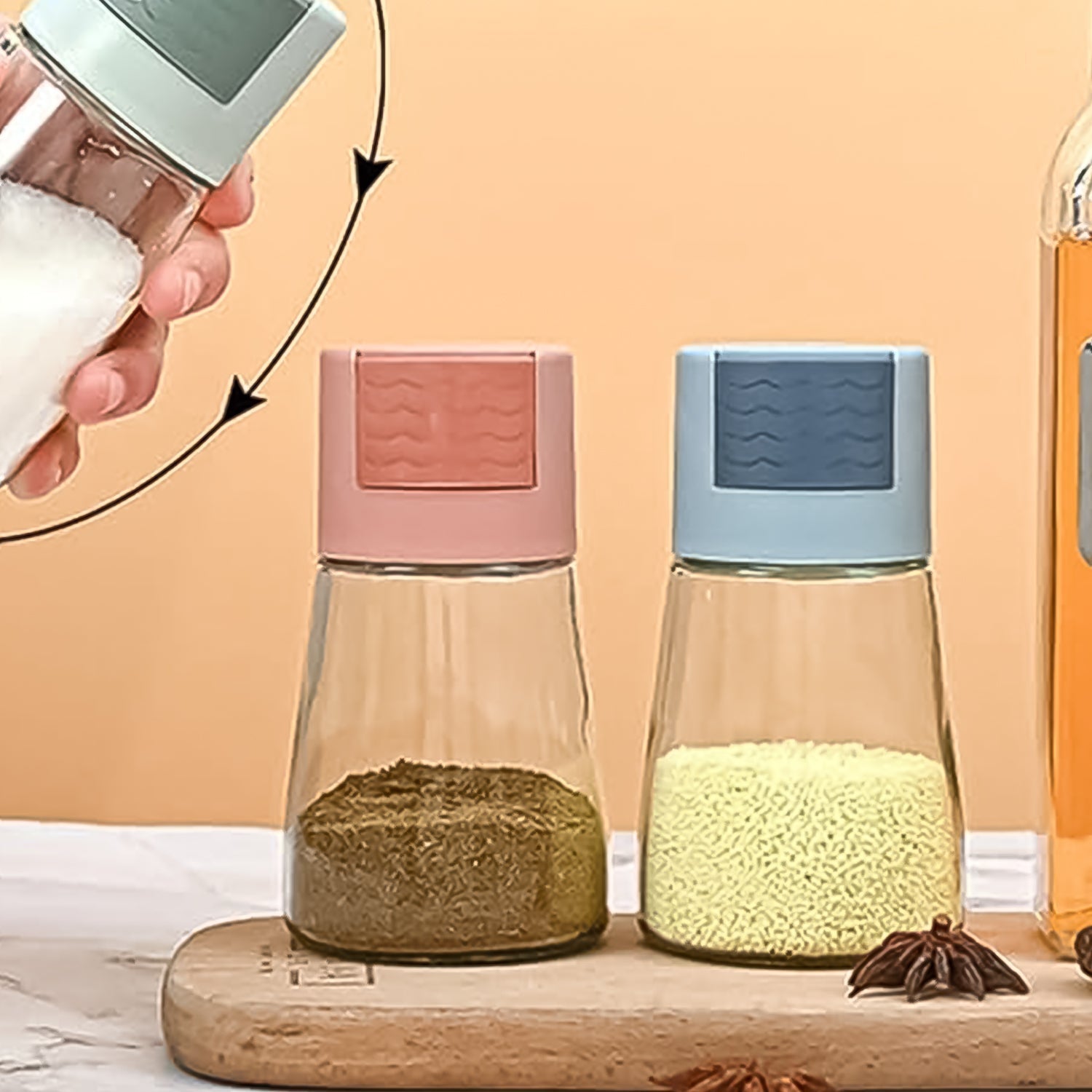 Glass Salt Dispenser for Cooking with 0.5g Precision (1 Pc) Variety Bazaar