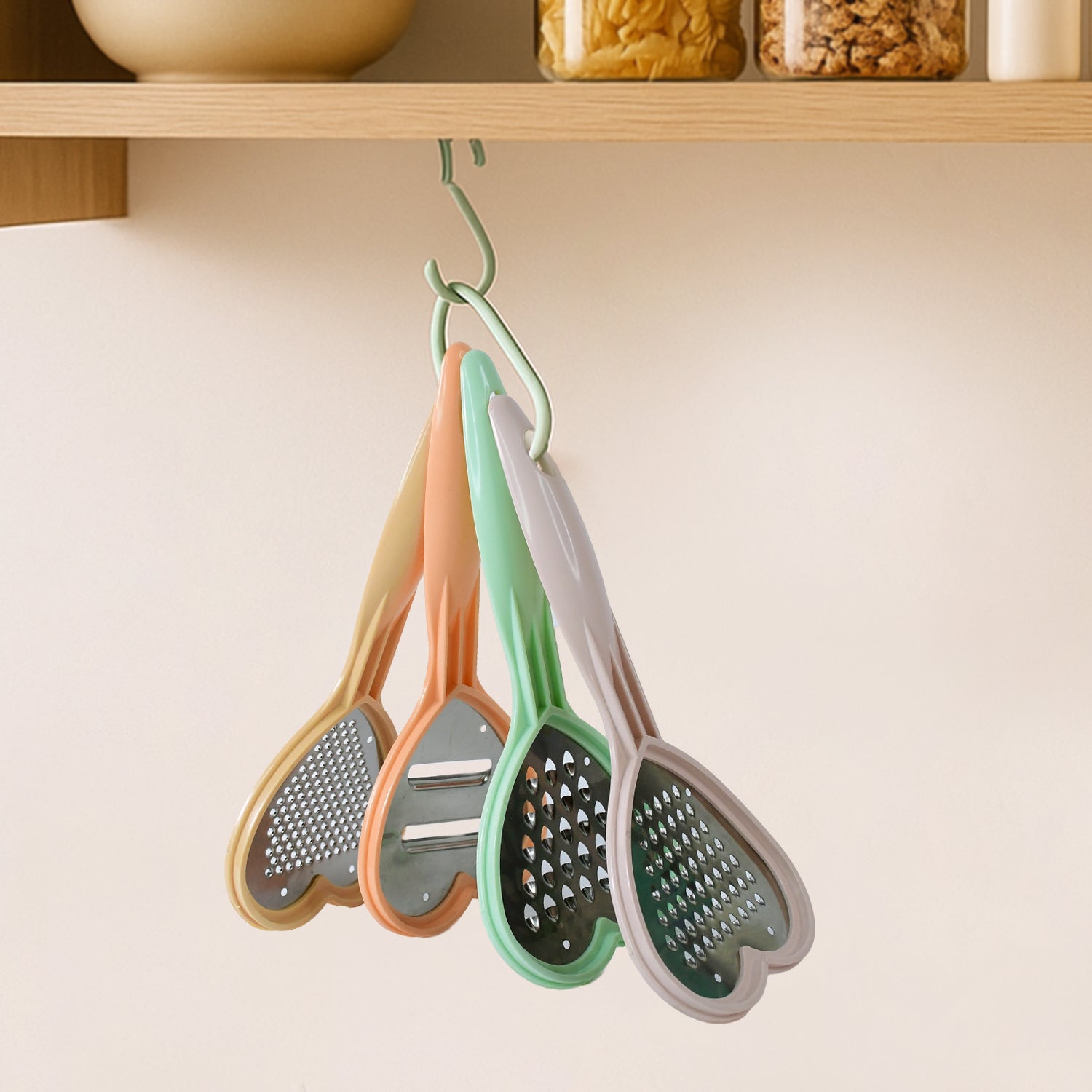 Heart Grater Set and Heart Grater Slicer Used Widely for Grating and Slicing of Fruits, Vegetables, Cheese Etc. Including All Kitchen Purposes. Variety Bazaar