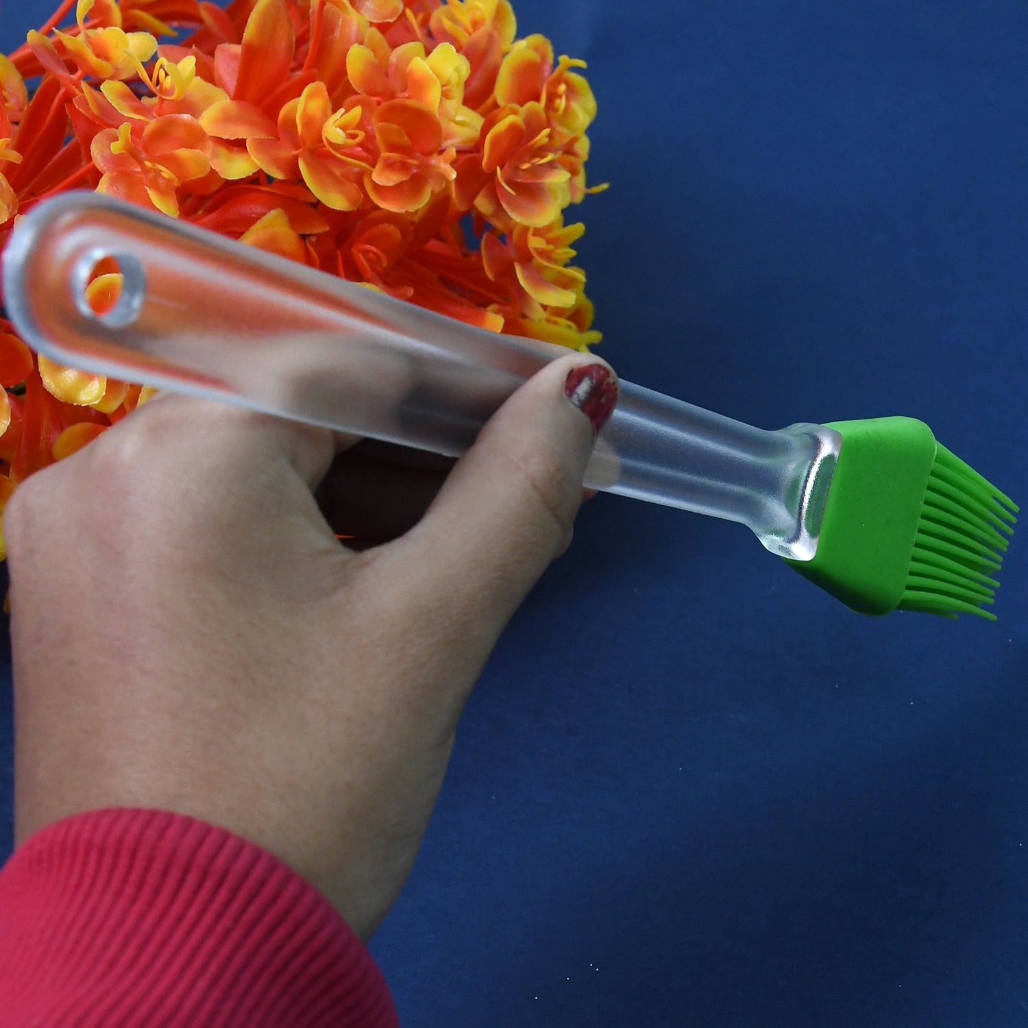 Silicone Spatula and Pastry Brush Special Brush for Kitchen Use (1 Pc / 23 Cm) Variety Bazaar