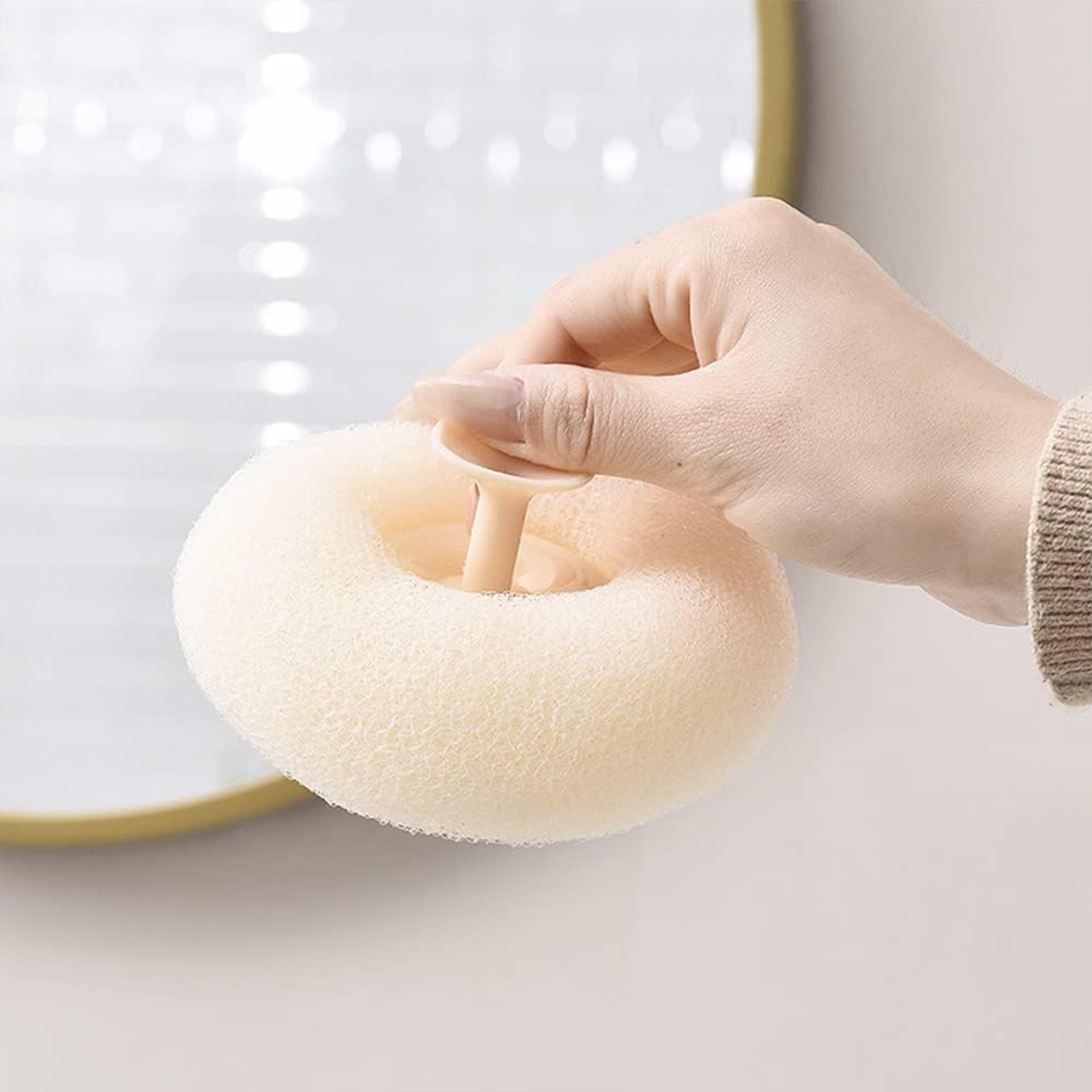 Flower Bath Sponge - Super Soft Body Exfoliator with Suction Cup for Shower & Massage Variety Bazaar
