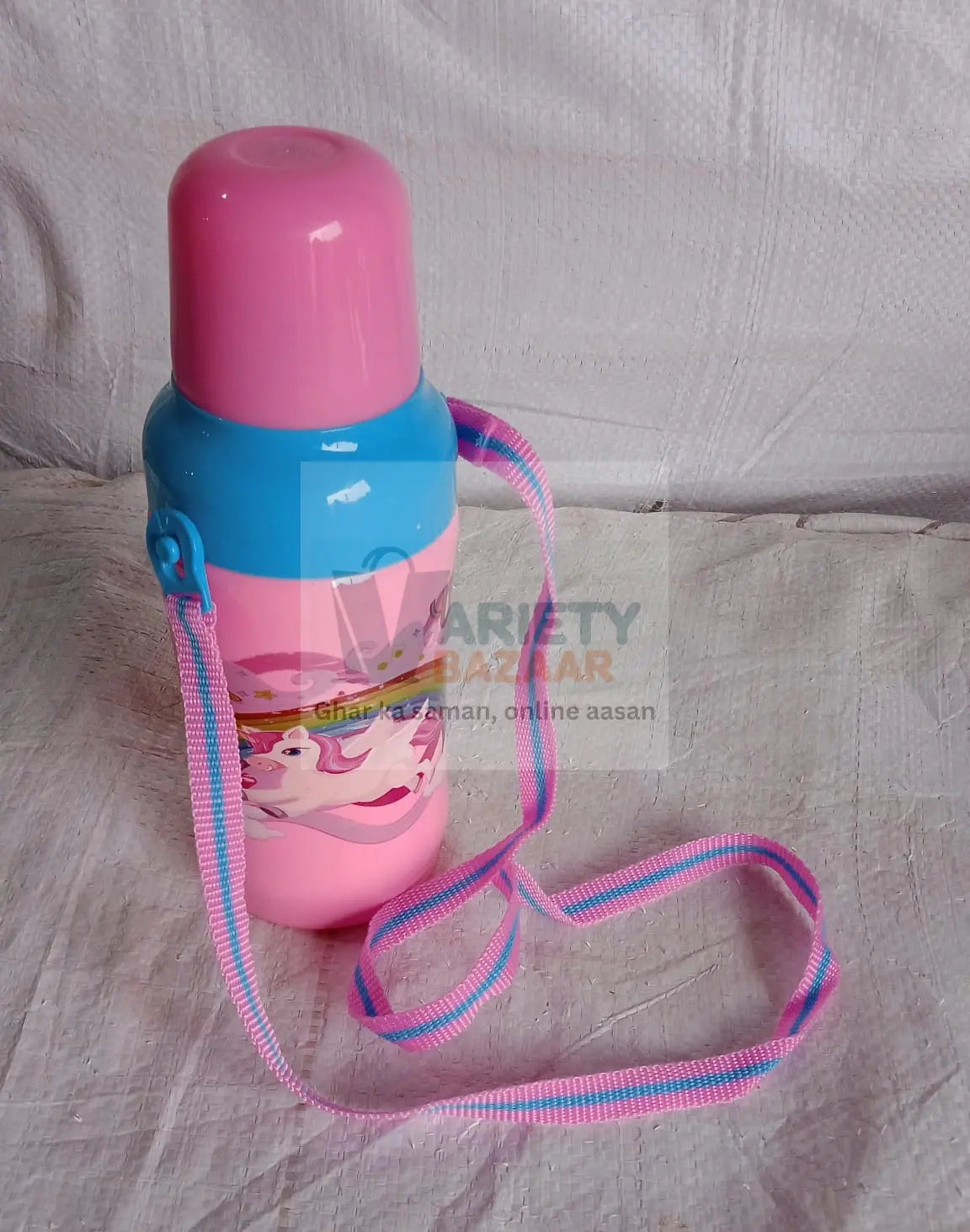 0398 Plastic Sports Insulated Water Bottle with Dori & Straw Easy to Carry High Quality Water Bottle, BPA-Free & Leak-Proof! for Kids' School, For Fridge, Office, Sports, School, Gym, Yoga (1 Pc 500ML) Travel Sahayak