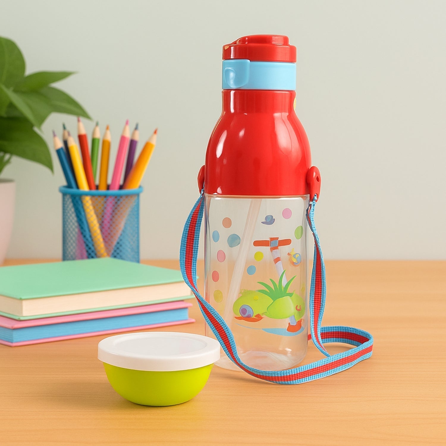 900ml Insulated Water Bottle with Dori & Straw: Leakproof, BPA-Free, Sports Bottle Variety Bazaar