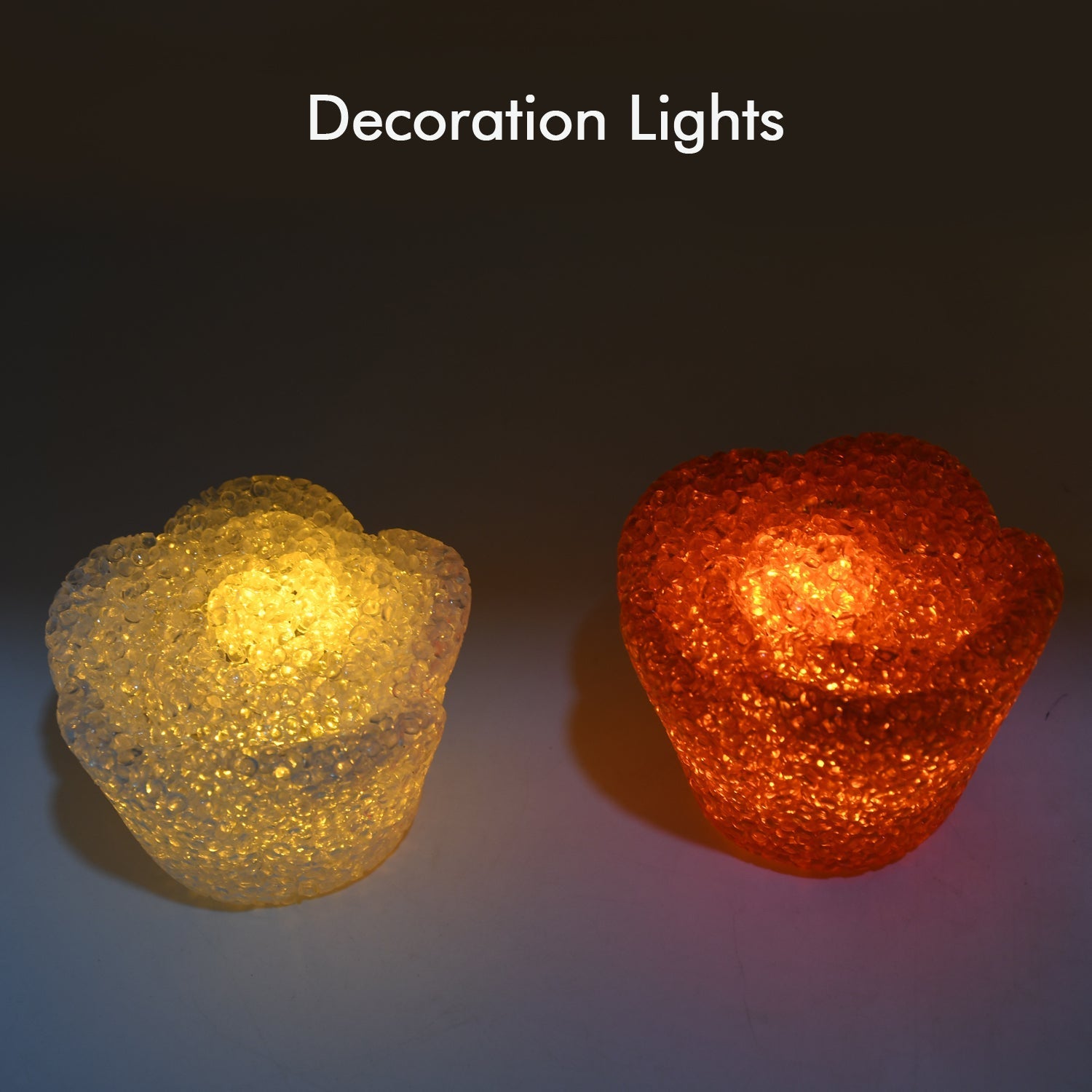 MULTI SHAPE SMALL LIGHT LAMPS LED SHAPE CRYSTAL NIGHT LIGHT LAMP (6 PC SET) Variety Bazaar