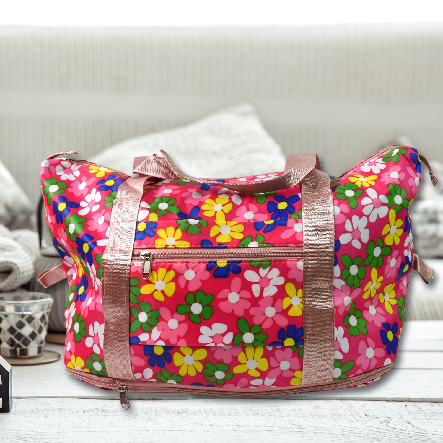 Large Capacity Folding Travel Bag, Multifunctional Sports Shoulder Bag Luggage Bag, Travel Bag Expandable Weekender Overnight Bag with Dry and Wet Separated Pocket Sports Bag Gym, Shoulder Bag Water Resistant (6 Pocket) Variety Bazaar