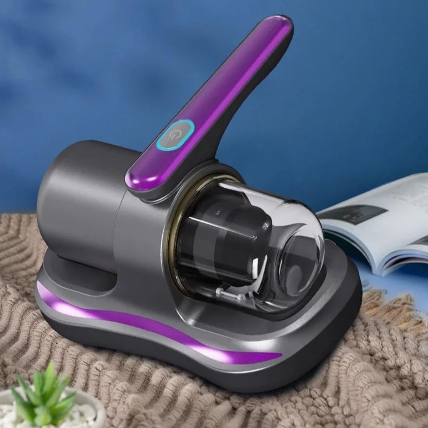 Powerful Suction Portable Handheld Vacuum Cleaner - Low Noise Vacuum Cleaner for Bed - Cordless Vacuum Cleaner for Car Seat Crevices Pillows, Mattresses, Sofas Wireless Anti Dust and Mite Cleaner Variety Bazaar
