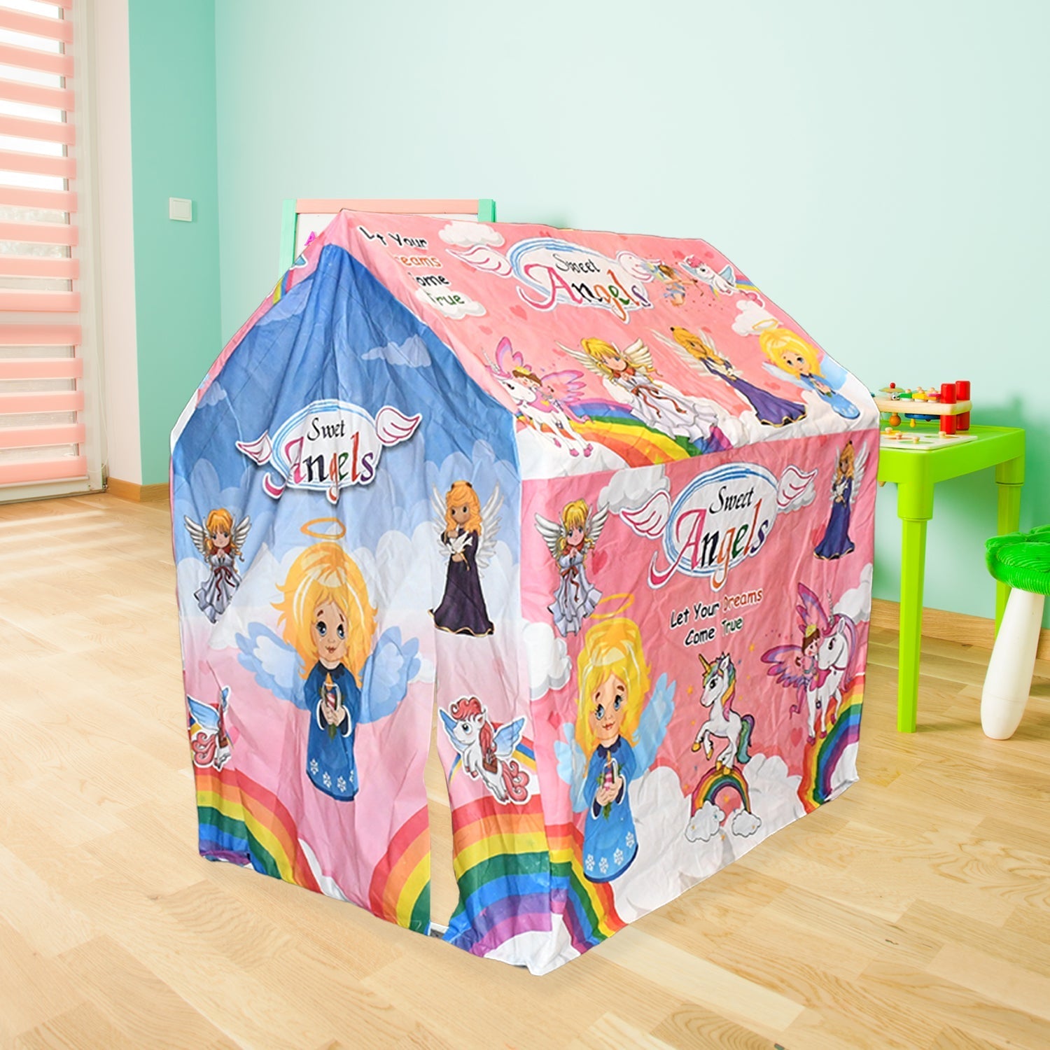 Jumbo Size Go to School Kids Play Tent House (Multicolour) Variety Bazaar