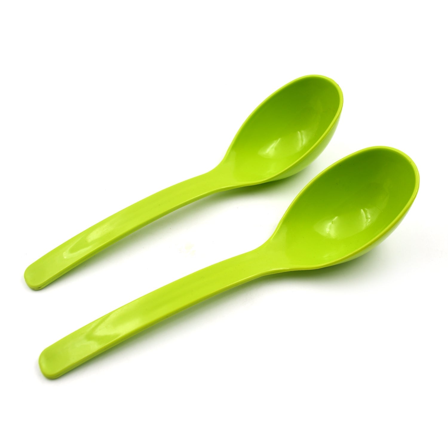 Plastic Spoon Kitchen Multipurpose Serving Ladle for Frying, Serving, Turner, Curry Ladle, Serving Rice, Spoon Used While Eating and Serving Food Stuffs Etc (2 Pcs Set / 10 Inch ) Variety Bazaar