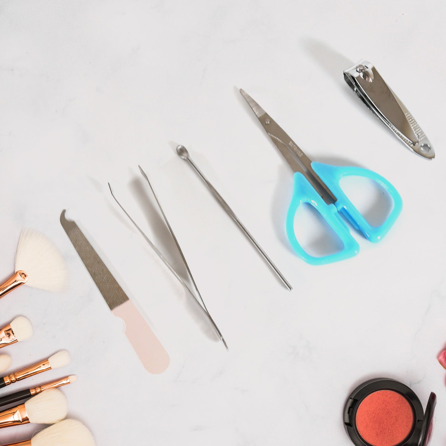 5 IN 1 Stainless Steel Professional Manicure Set, Nail Cutter For Women, Nail Scissors, Luxury Grooming Kit Variety Bazaar