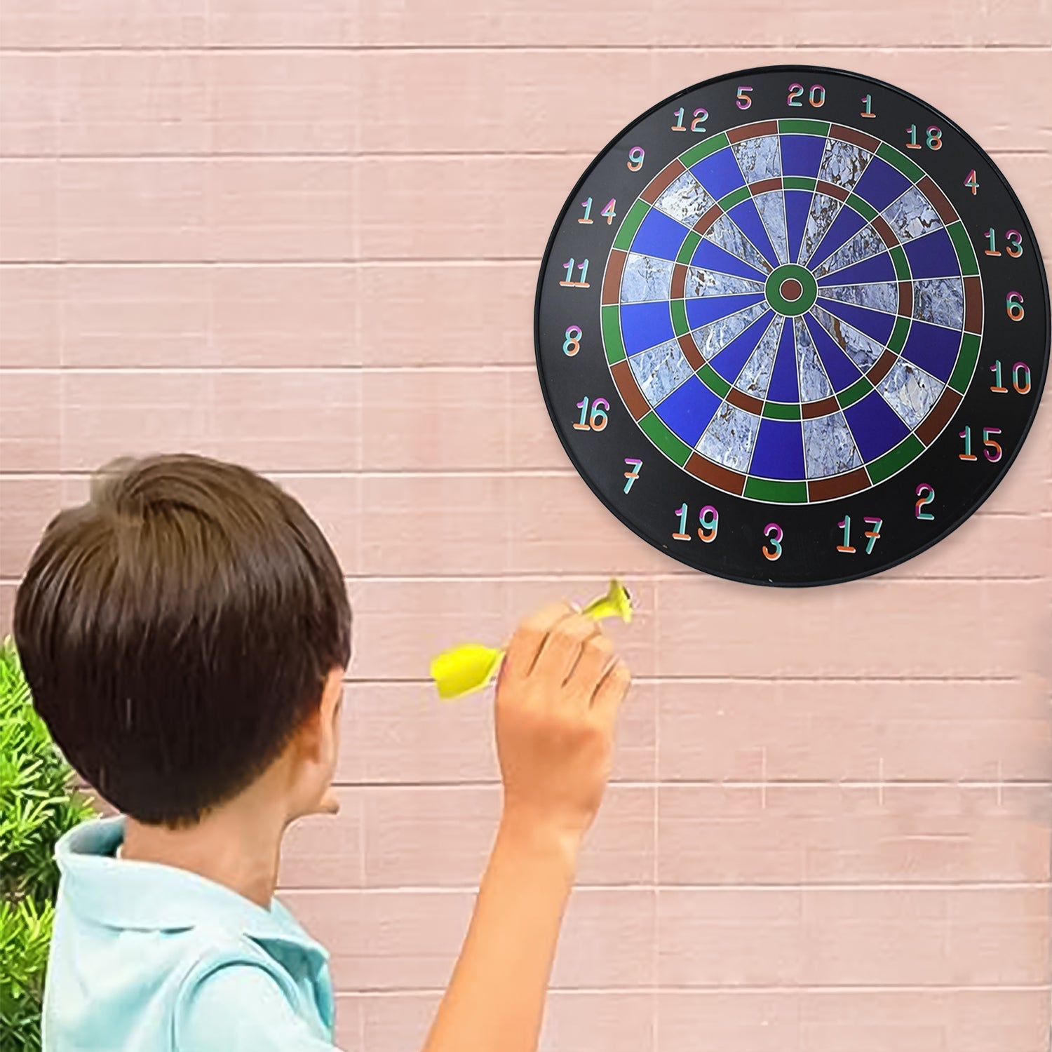 Magnetic Dart Board Game Set with 6 Soft-Tip Darts Variety Bazaar