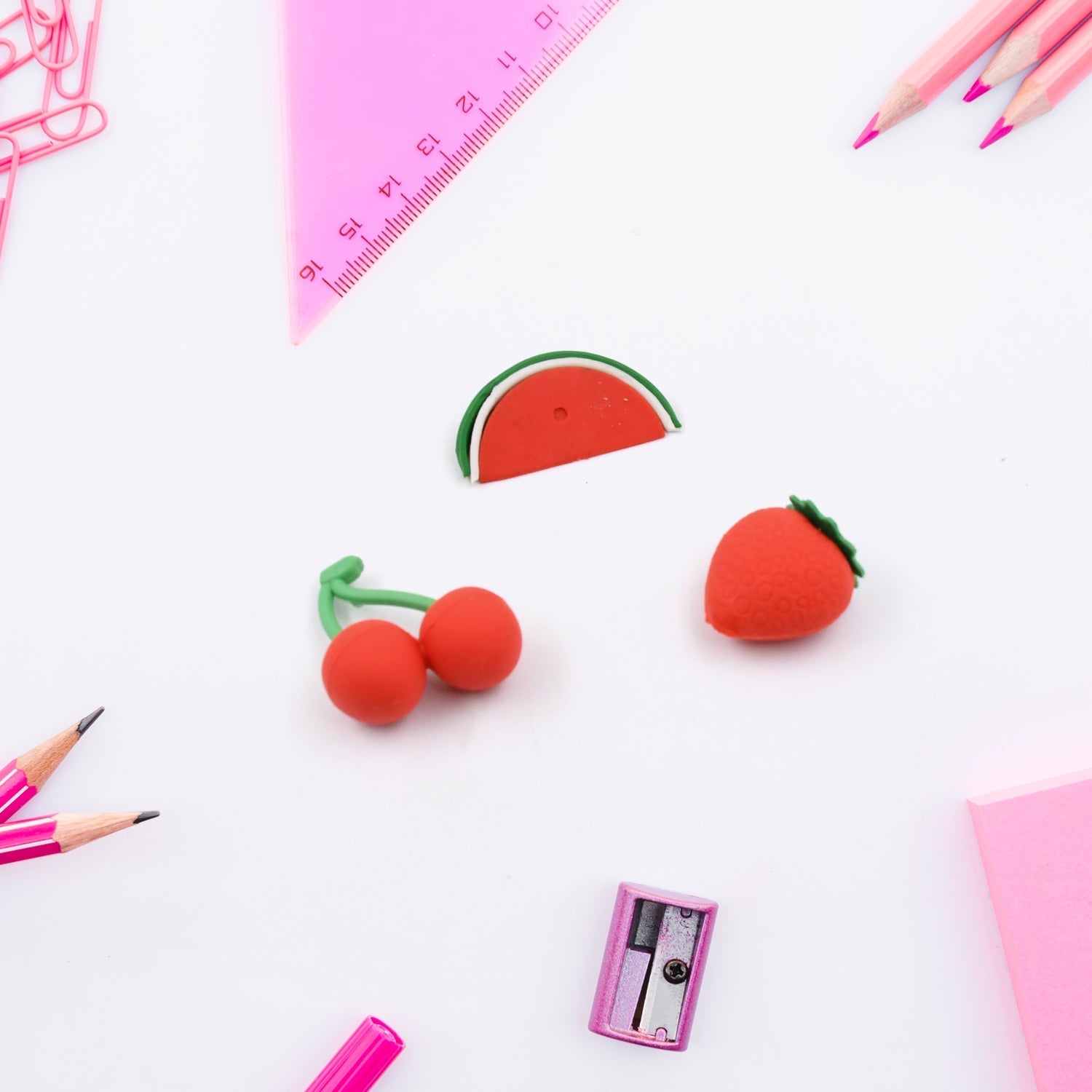 3D Mix Design Fancy & Colorful Erasers – Cute Novelty Eraser Set for Kids & School Prize (1 Set) Variety Bazaar