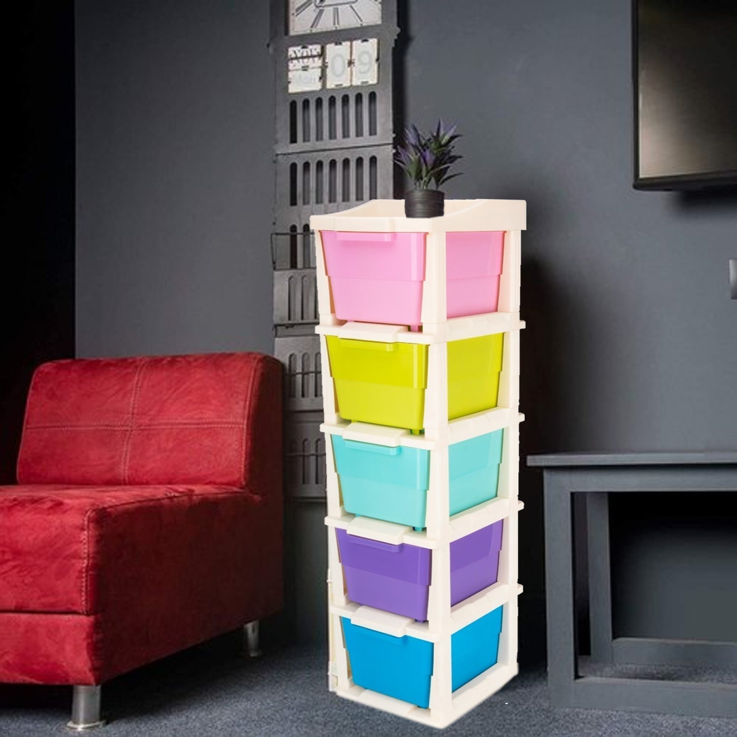 5 Layer Multi-Purpose Modular Drawer Storage System Variety Bazaar