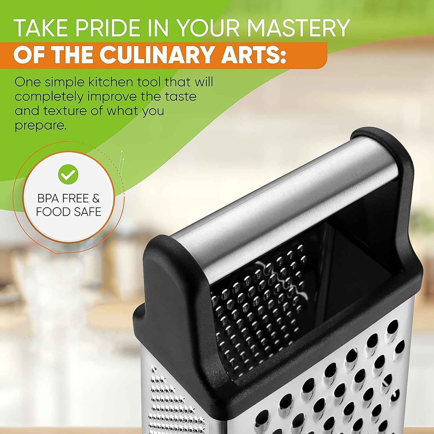 Apex 5-in-1 Master Stainless Steel Multipurpose Slicer and Grater