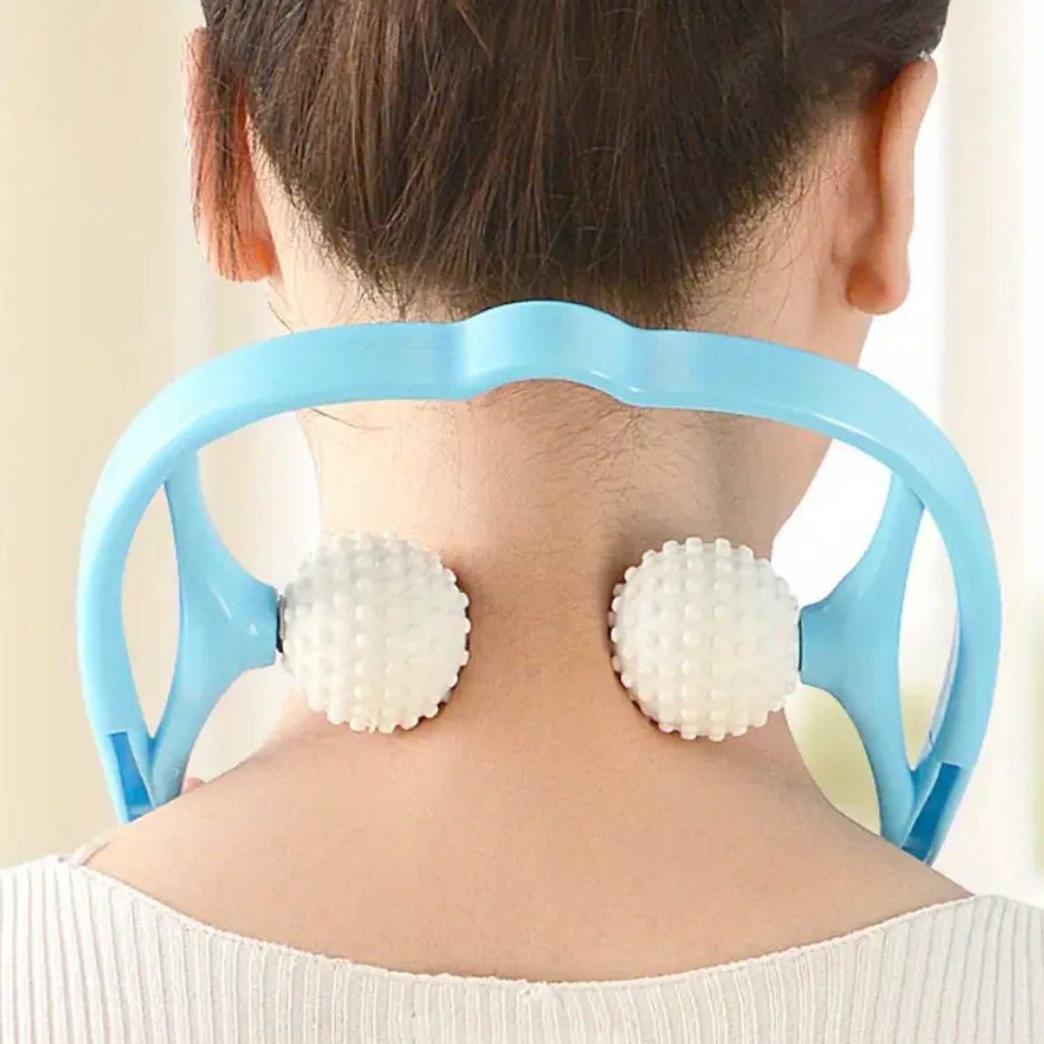 6593 Neck Shoulder Massager, 13.5x7.08in Portable Relieving the Back for Men Relieving the Waist Women Travel Sahayak