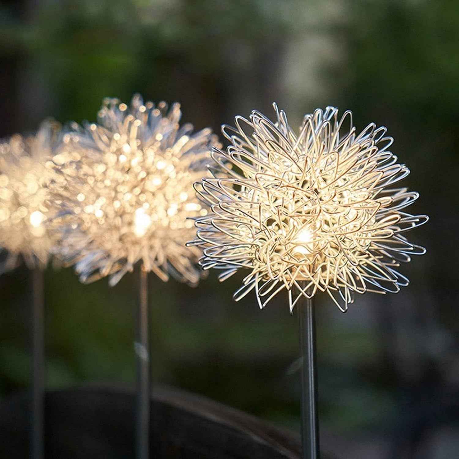 Solar Powered Dandelion Garden Lights (2 Pc)
