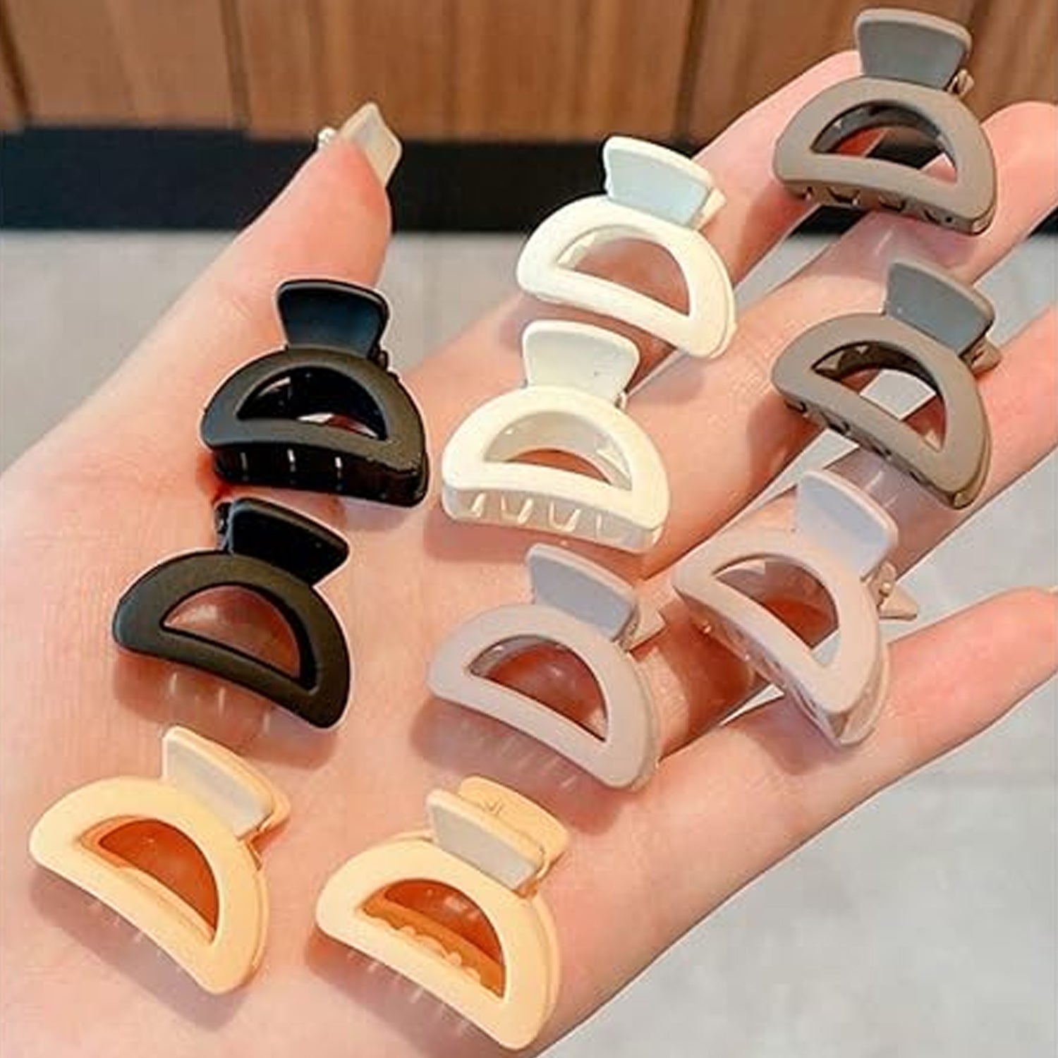 Plastic Small Hair Clips for Girls Kids Hair Accessories (3 Pcs Set / Mix Color & Design) Variety Bazaar