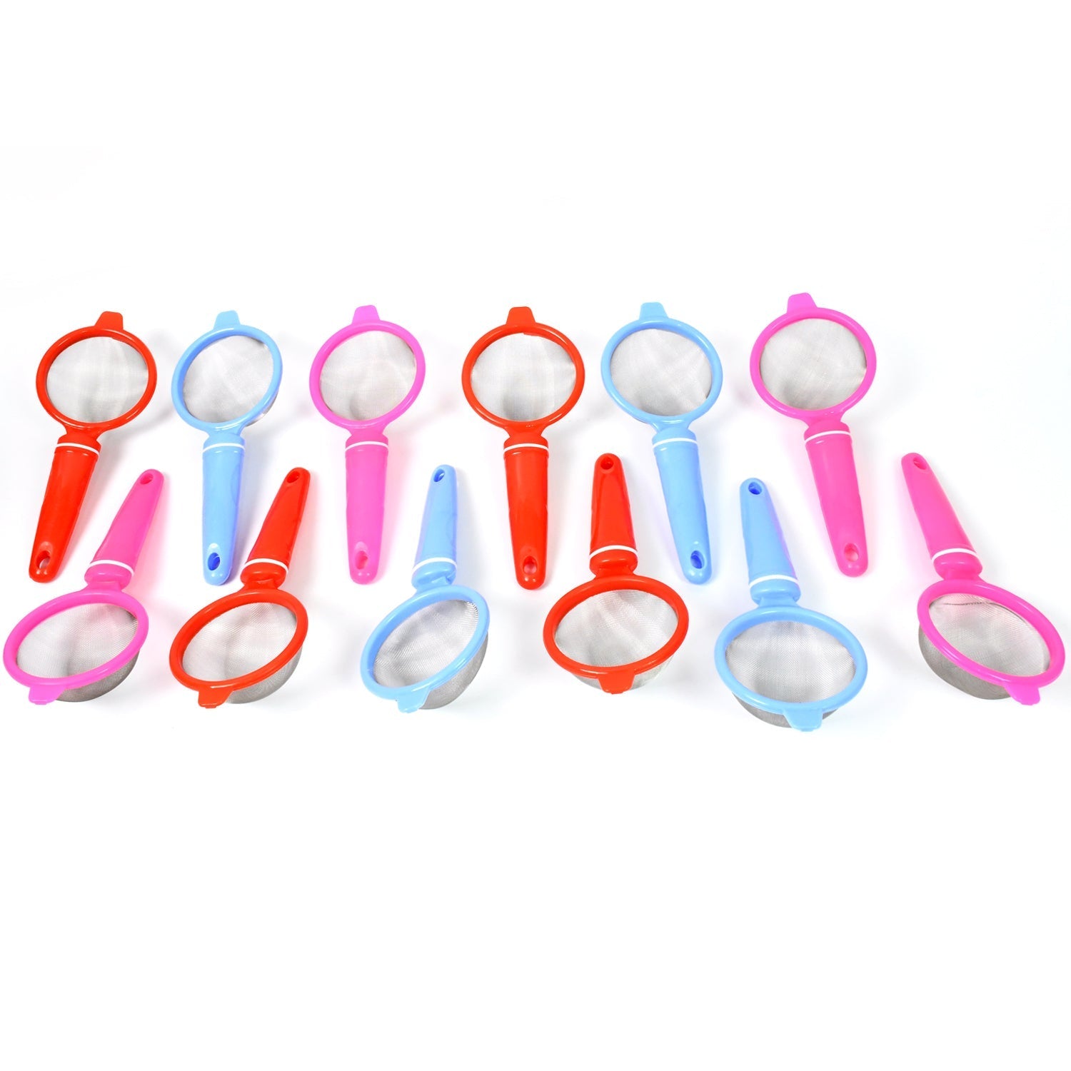 Plastic Multipurpose Tea and Coffee Strainer (Pack of 12 Pcs) Variety Bazaar
