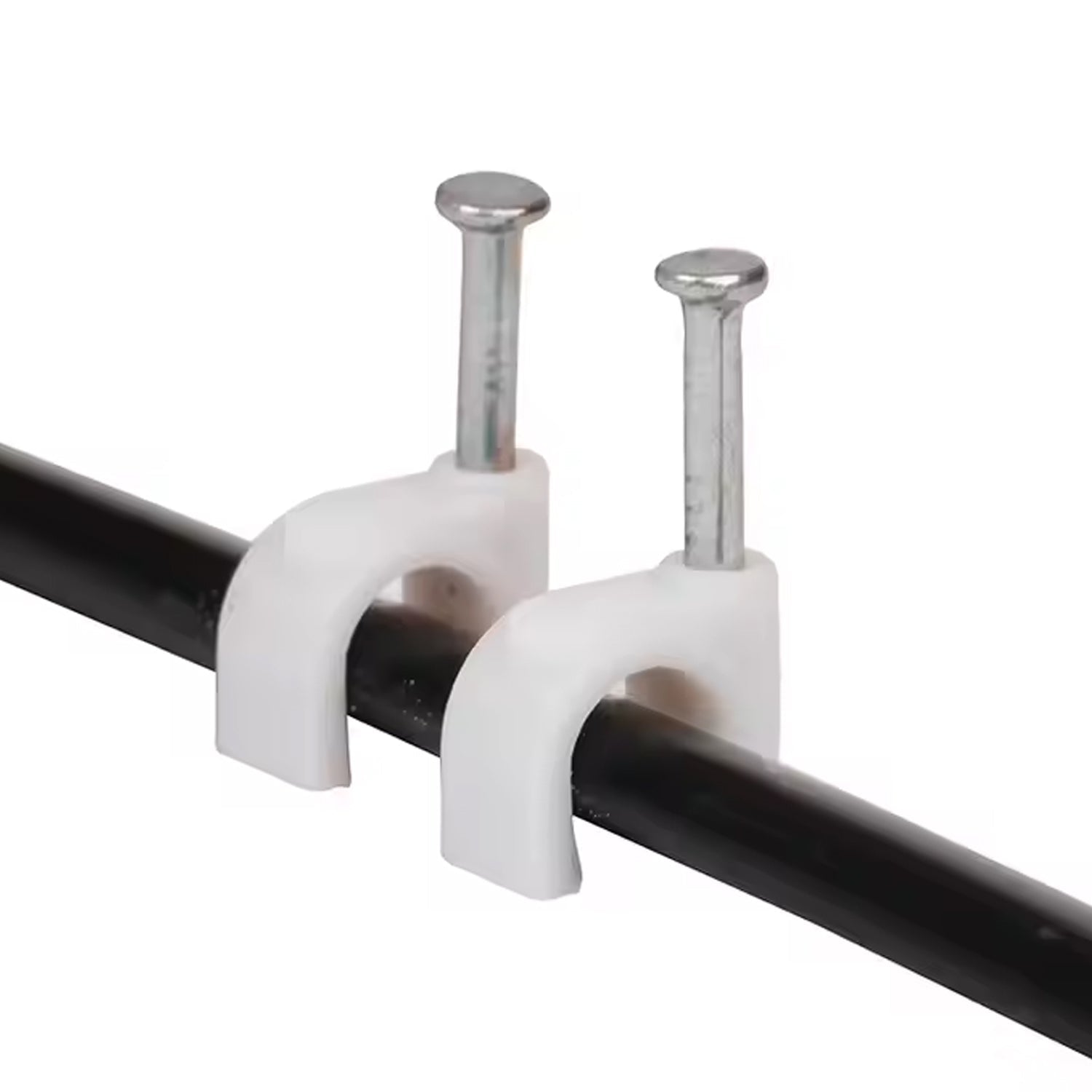 8mm Nail Cable Clips Set (50 Pc) Variety Bazaar