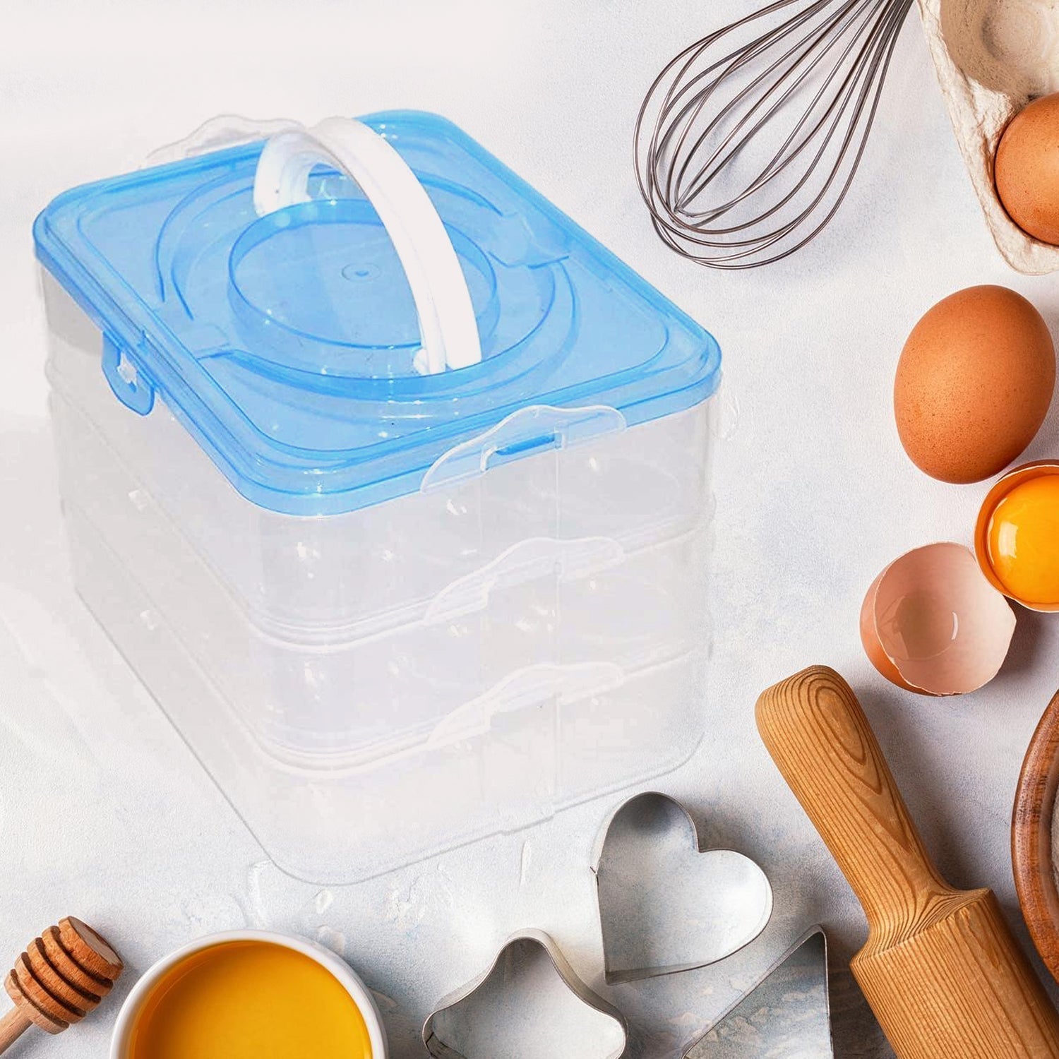 3-Layer Plastic Refrigerator Egg Storage Box (36 Grid) Variety Bazaar