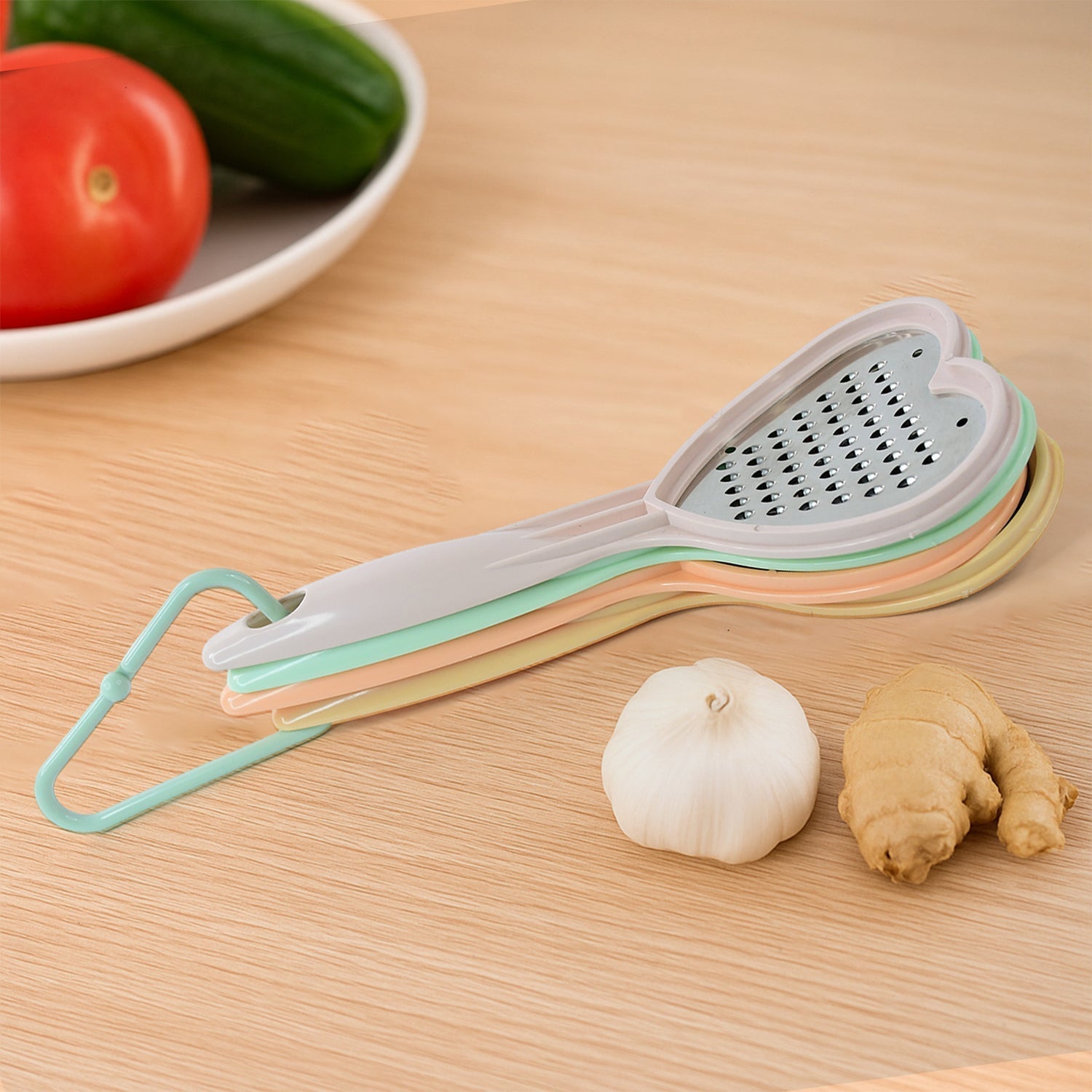 Heart Grater Set and Heart Grater Slicer Used Widely for Grating and Slicing of Fruits, Vegetables, Cheese Etc. Including All Kitchen Purposes. Variety Bazaar