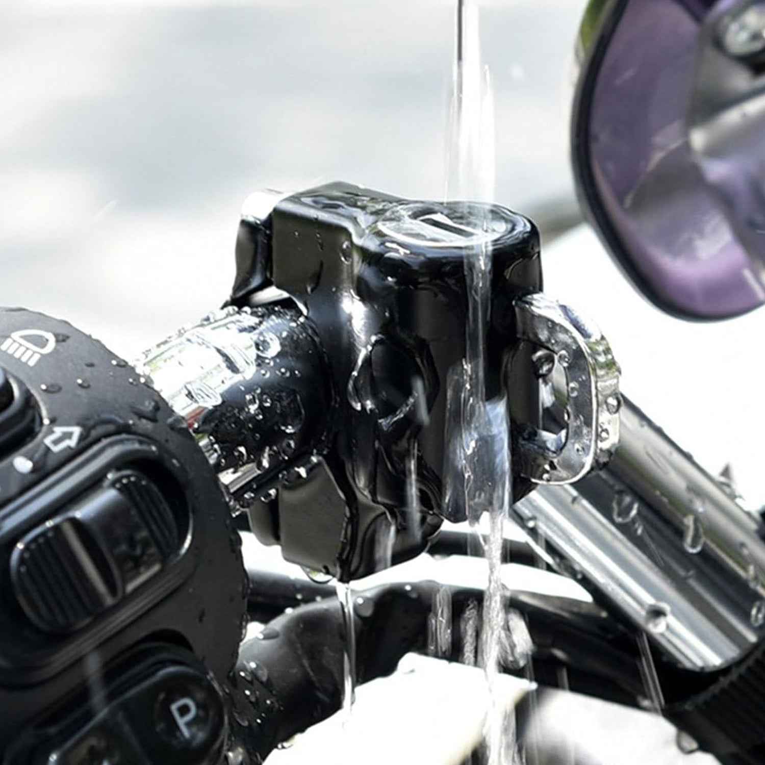 Heavy-Duty Helmet Lock for Motorcycle