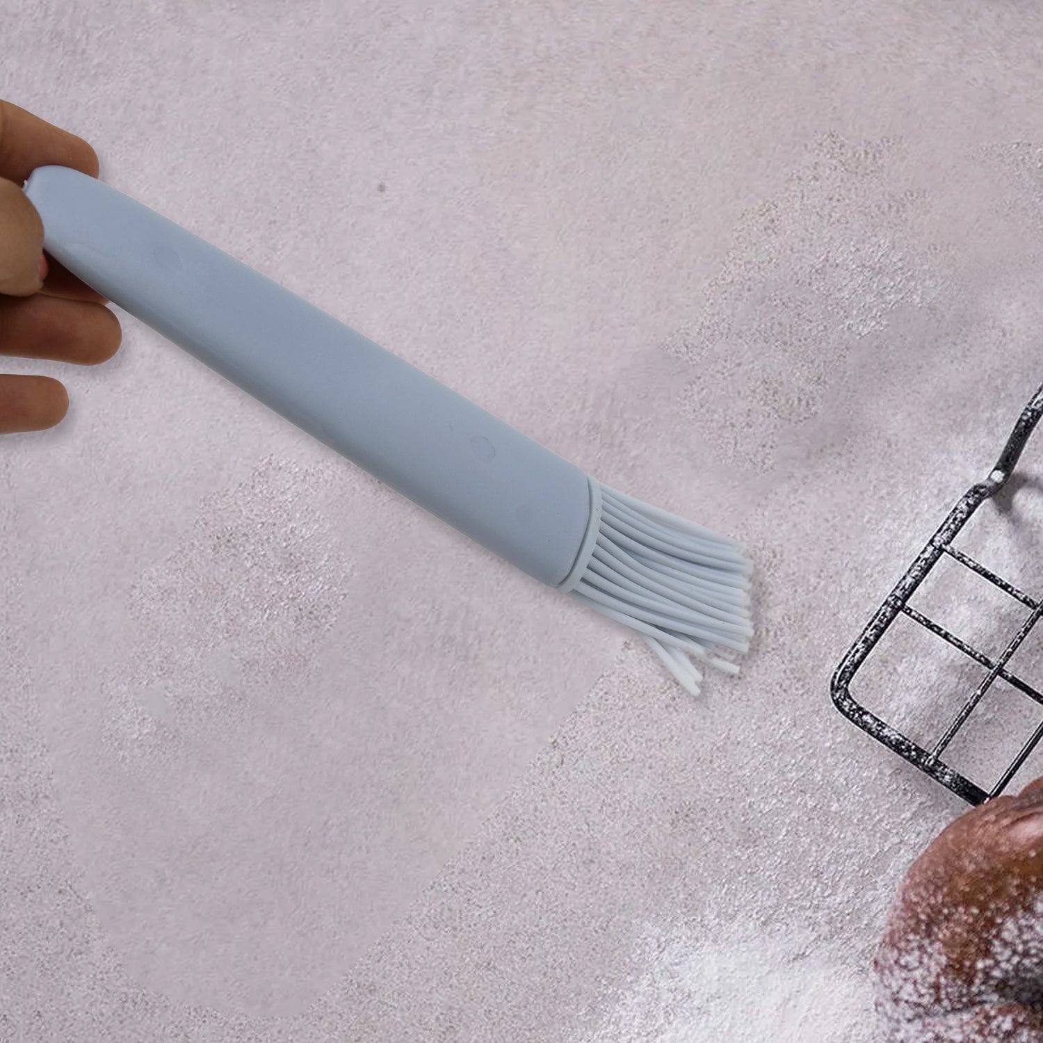 Pastry Brush, Basting Brush BBQ Sauce Marinade Meat Silicone Oil Brush (1 Pc) Variety Bazaar