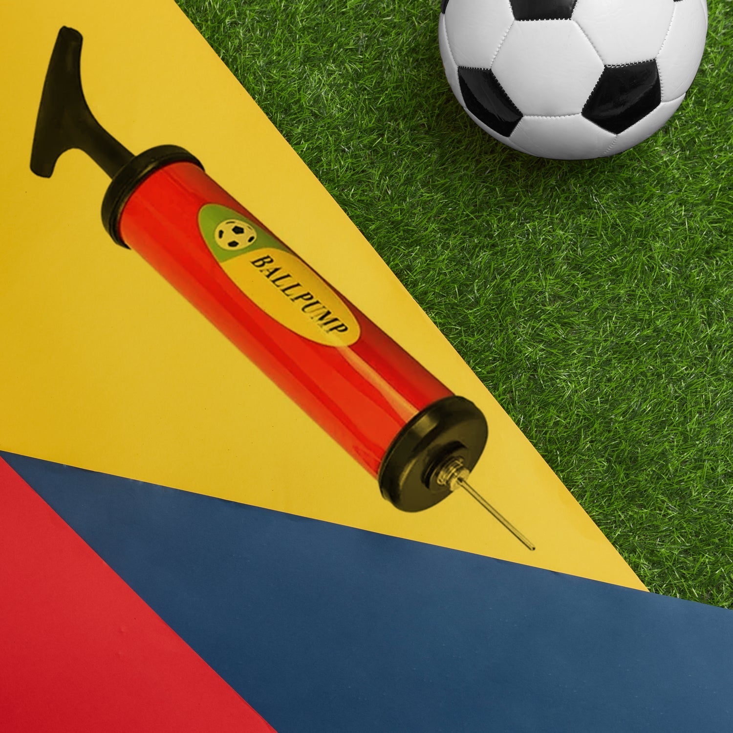 Plastic Pump for Inflating Balls (28 CM) - Inflatable Ball Development Toy Variety Bazaar