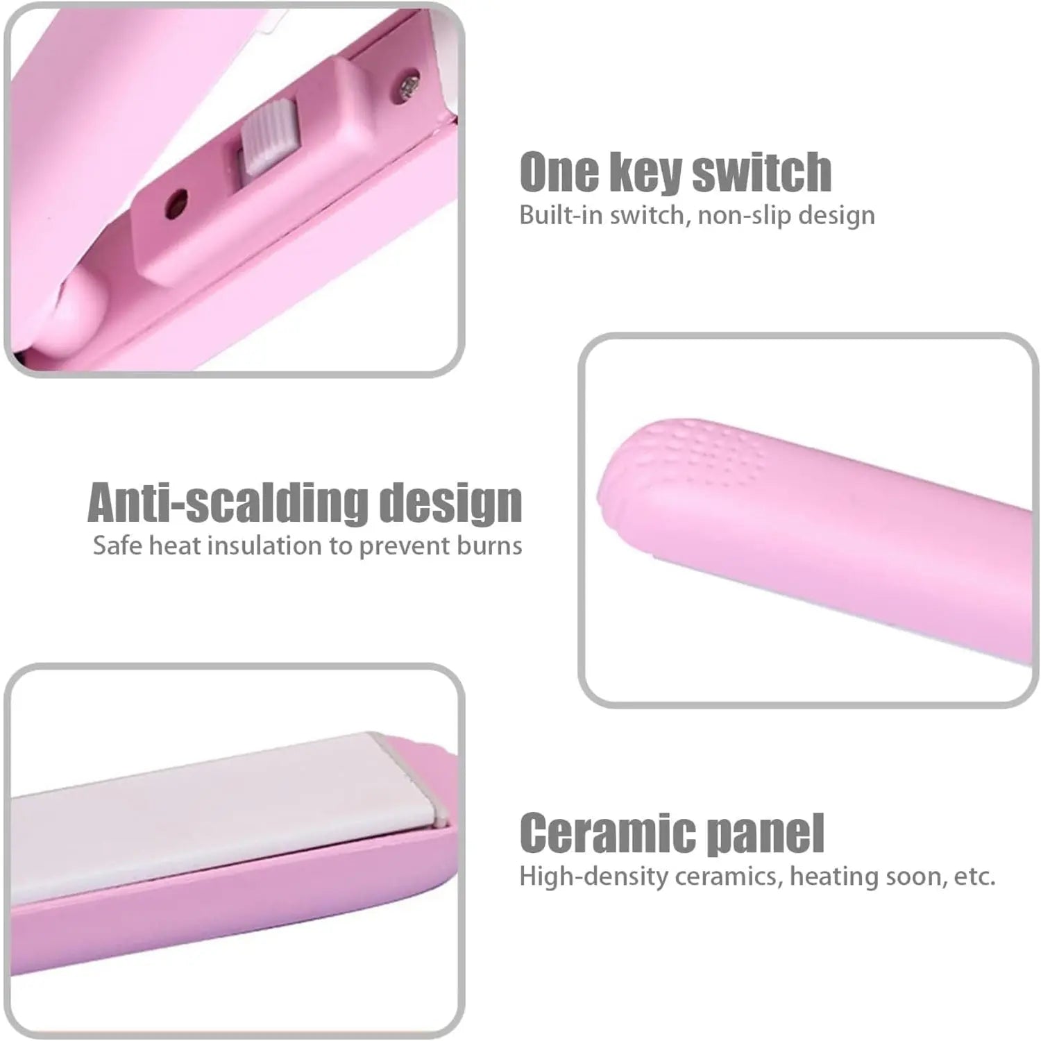 Beauty and Personal Care Professional Ceramic Plate Mini Hair Styler Straightener and Curler - varietybazaar.co.in