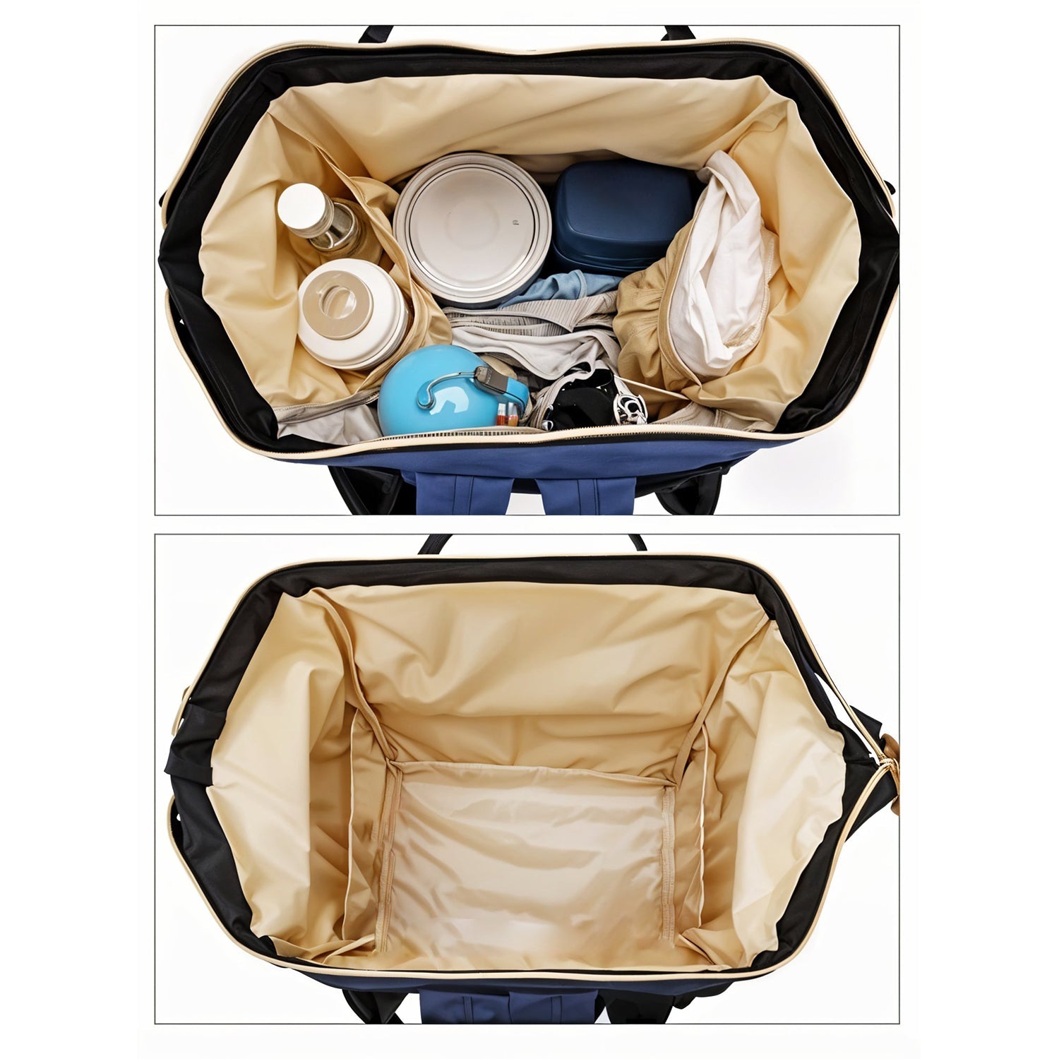 Multipurpose Large Capacity Mom's Backpack Diaper Bag (1 Pc) Variety Bazaar