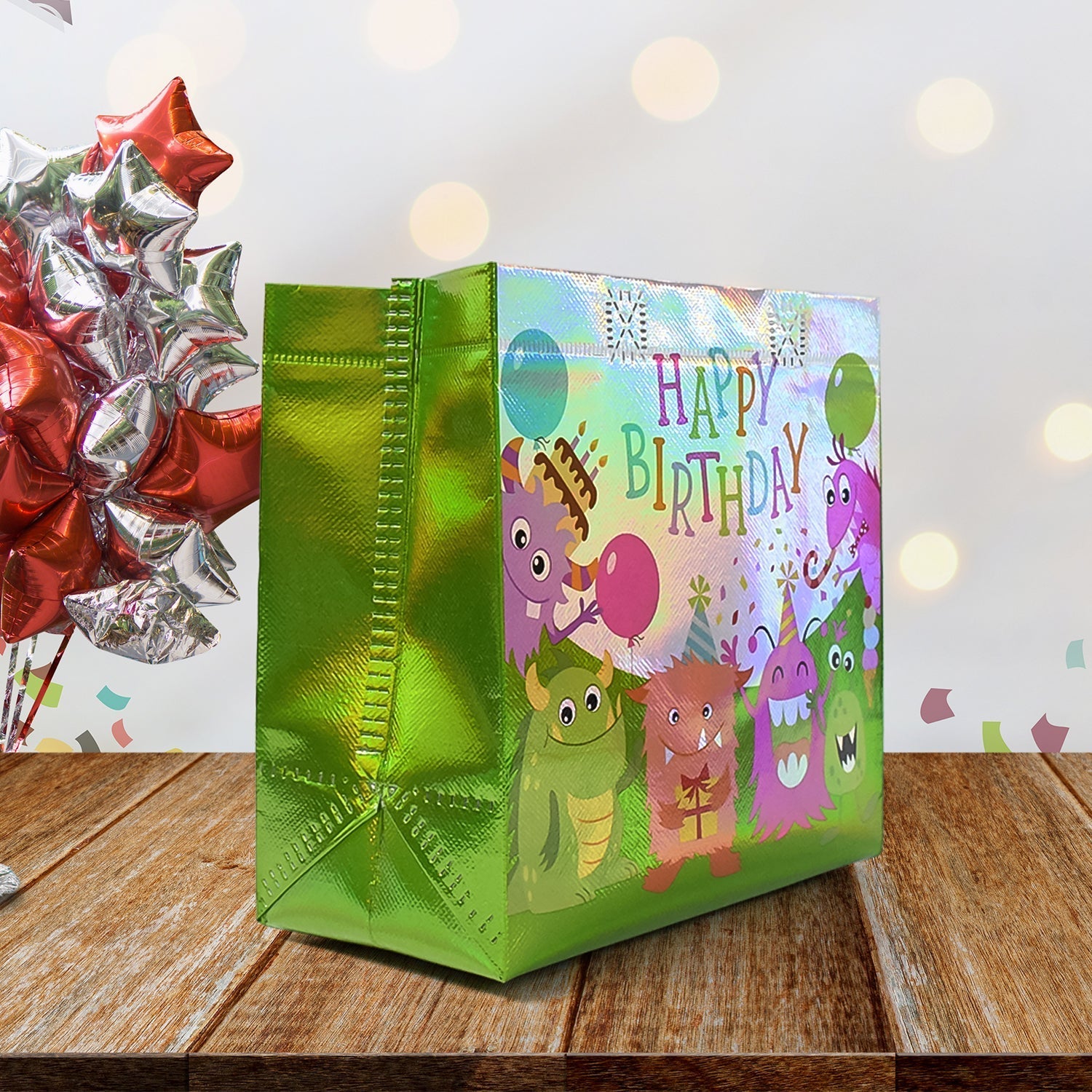 Birthday Gift Bag, Reusable Party Gift Bags (1 Pc / Mix Design) Variety Bazaar